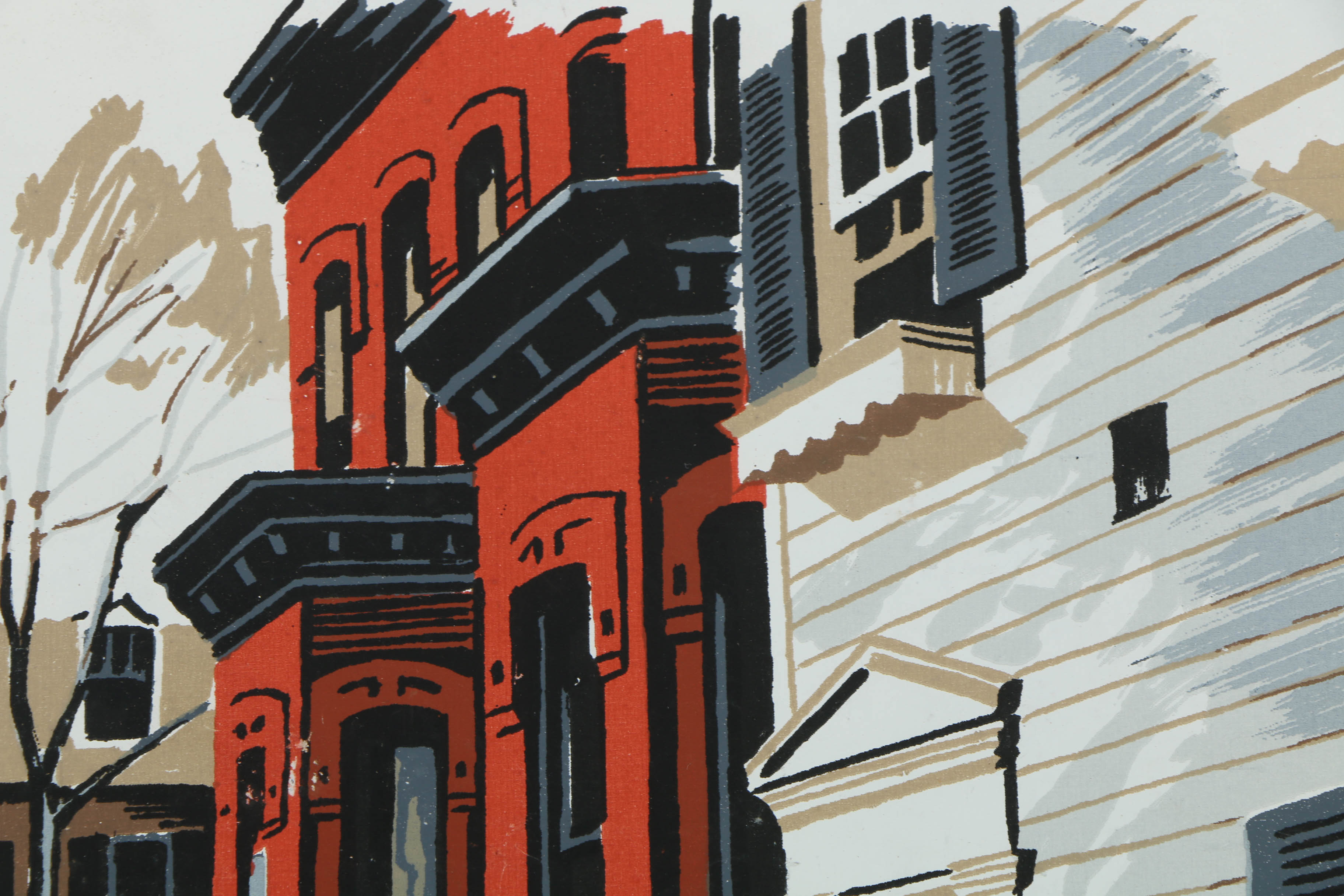 Collection of Mark Coomer Serigraphs on Boards of Various Street Scenes