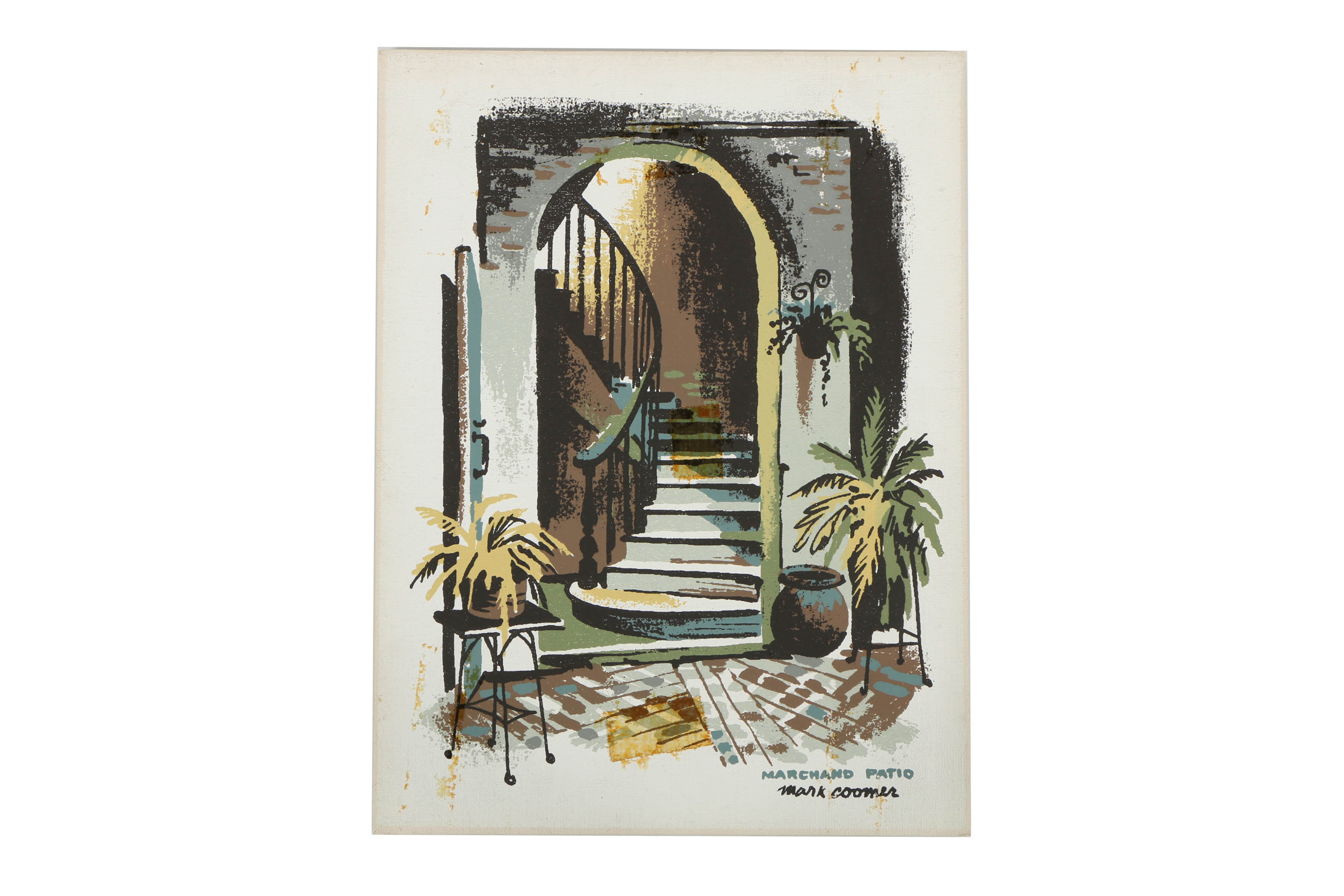 Collection of Mark Coomer Serigraphs on Boards of Various Street Scenes