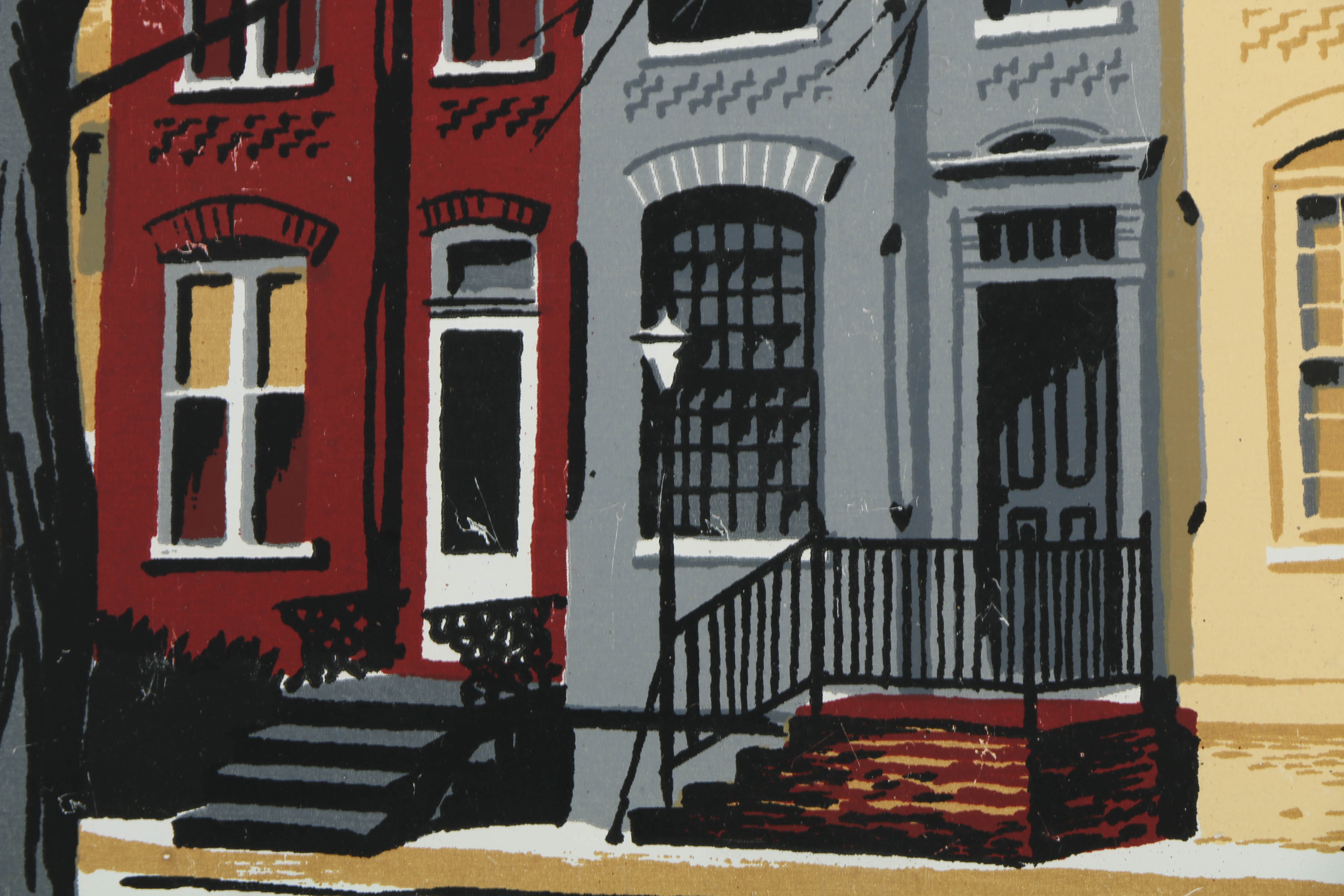 Collection of Mark Coomer Serigraphs on Boards of Architectural Landscapes