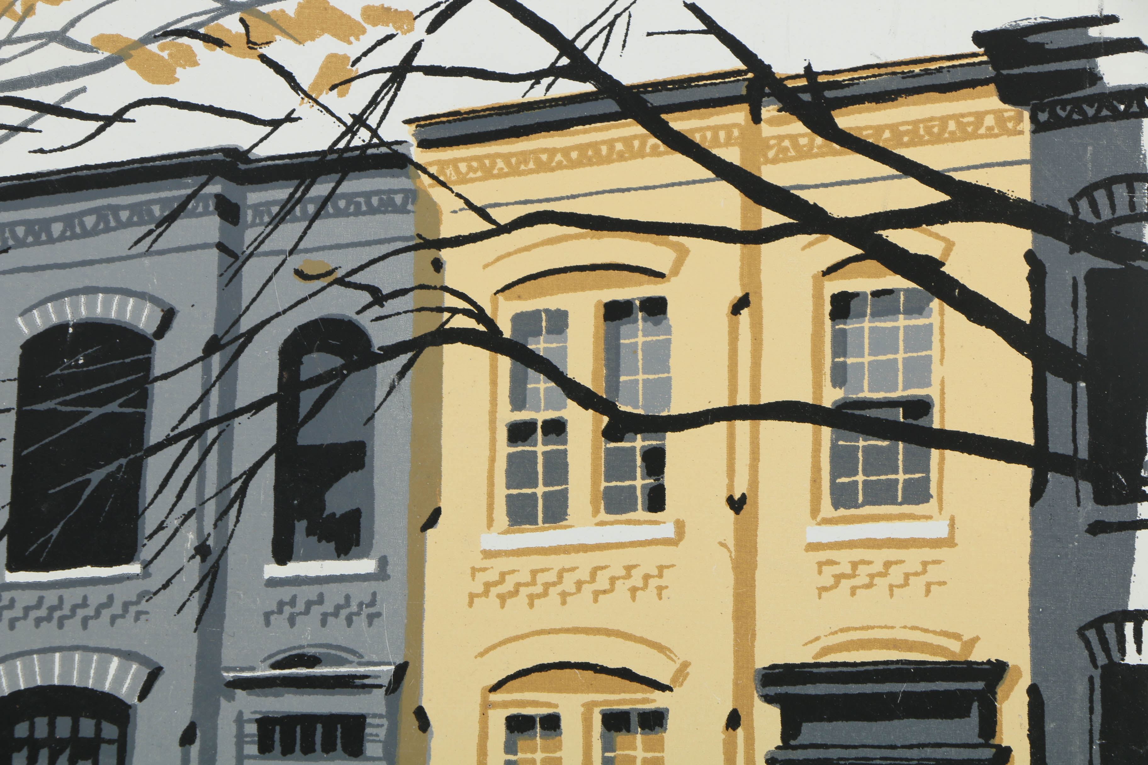 Collection of Mark Coomer Serigraphs on Boards of Architectural Landscapes