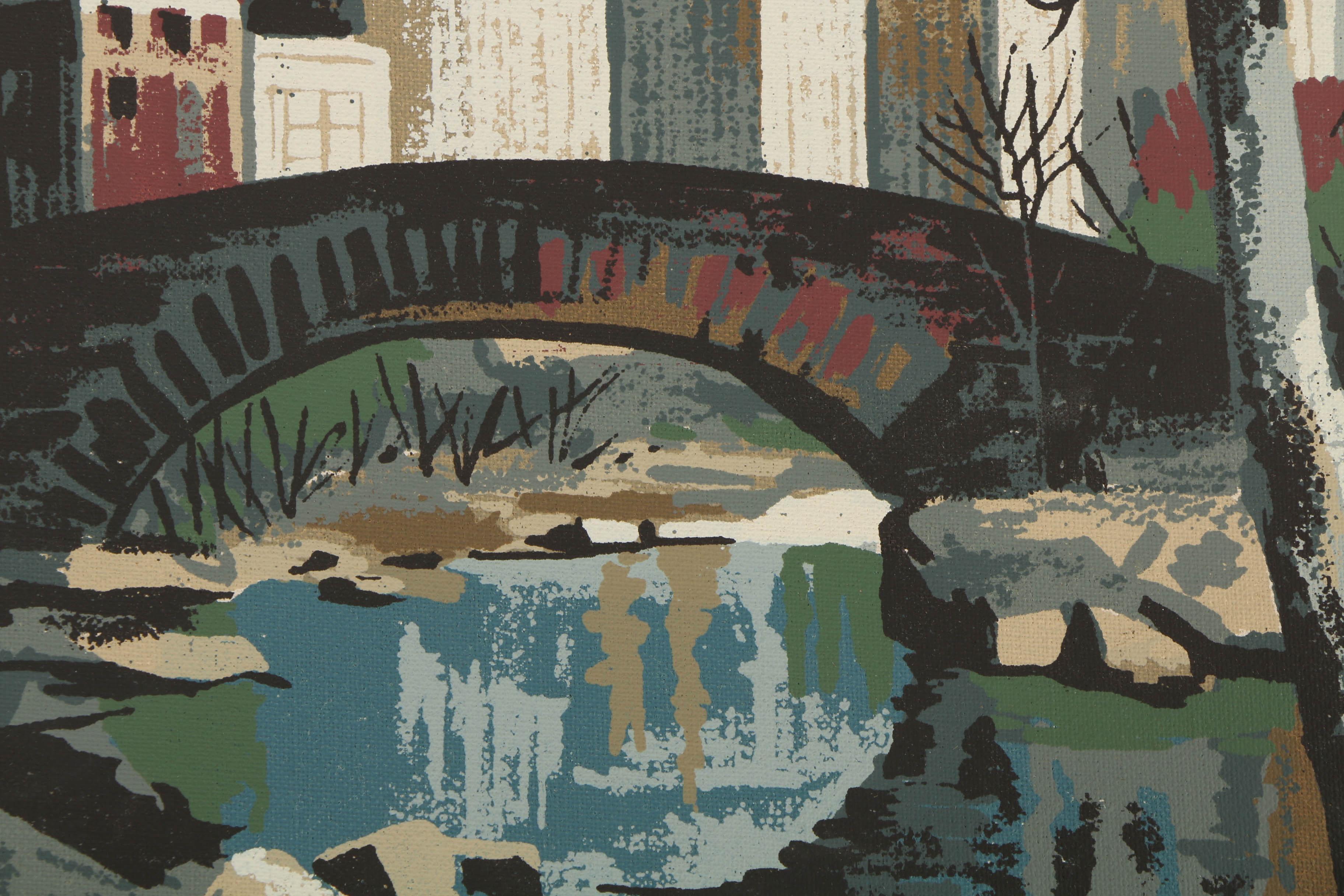 Collection of Mark Coomer Serigraphs on Boards of Architectural Landscapes