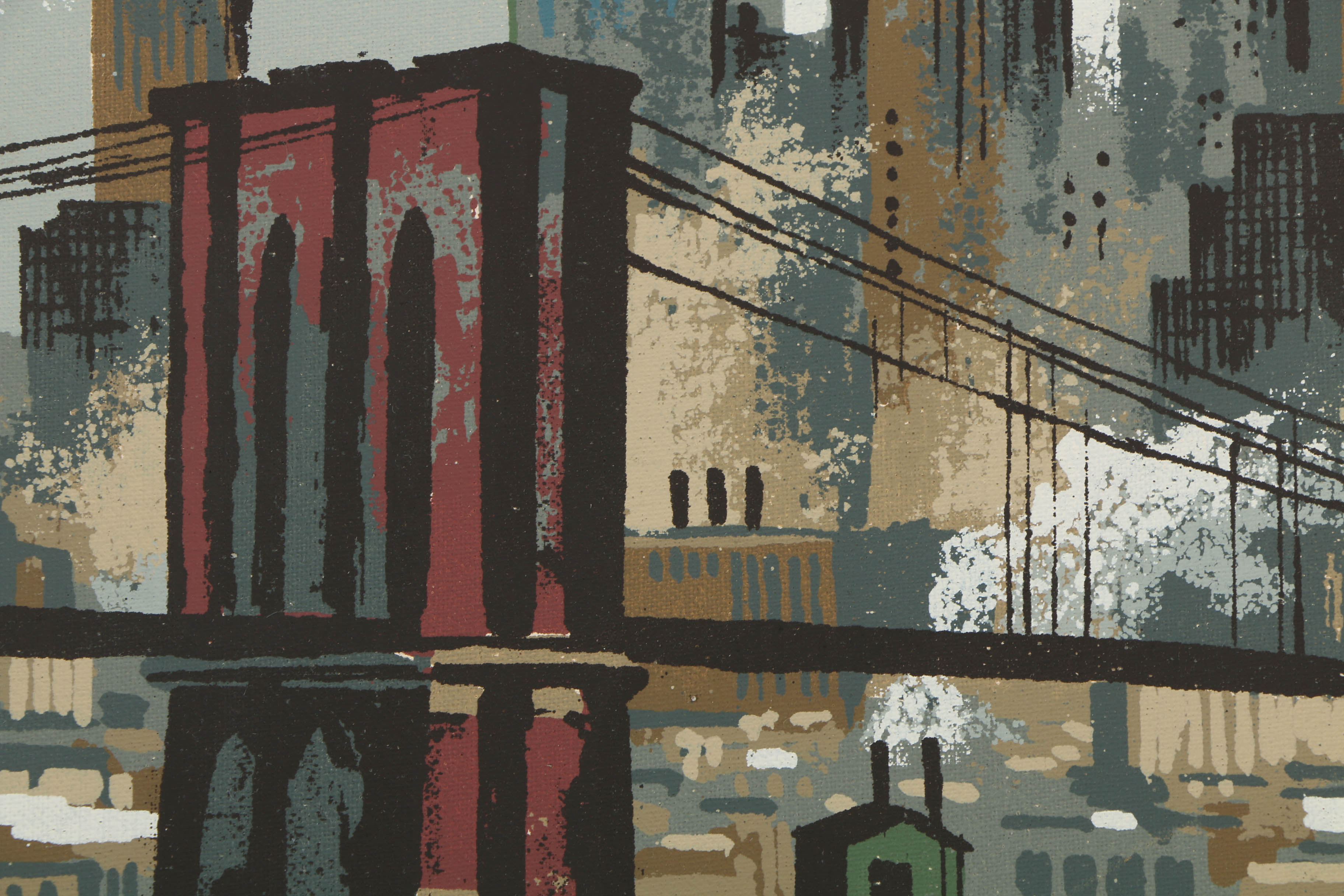 Collection of Mark Coomer Serigraphs on Boards of Architectural Landscapes