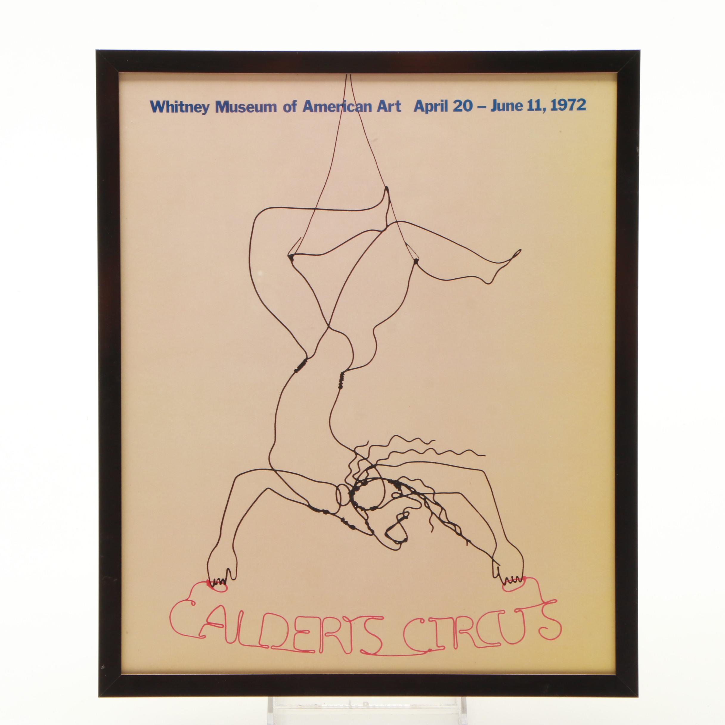 Whitney Museum of American Art Exhibition Poster "Calder's Circus"