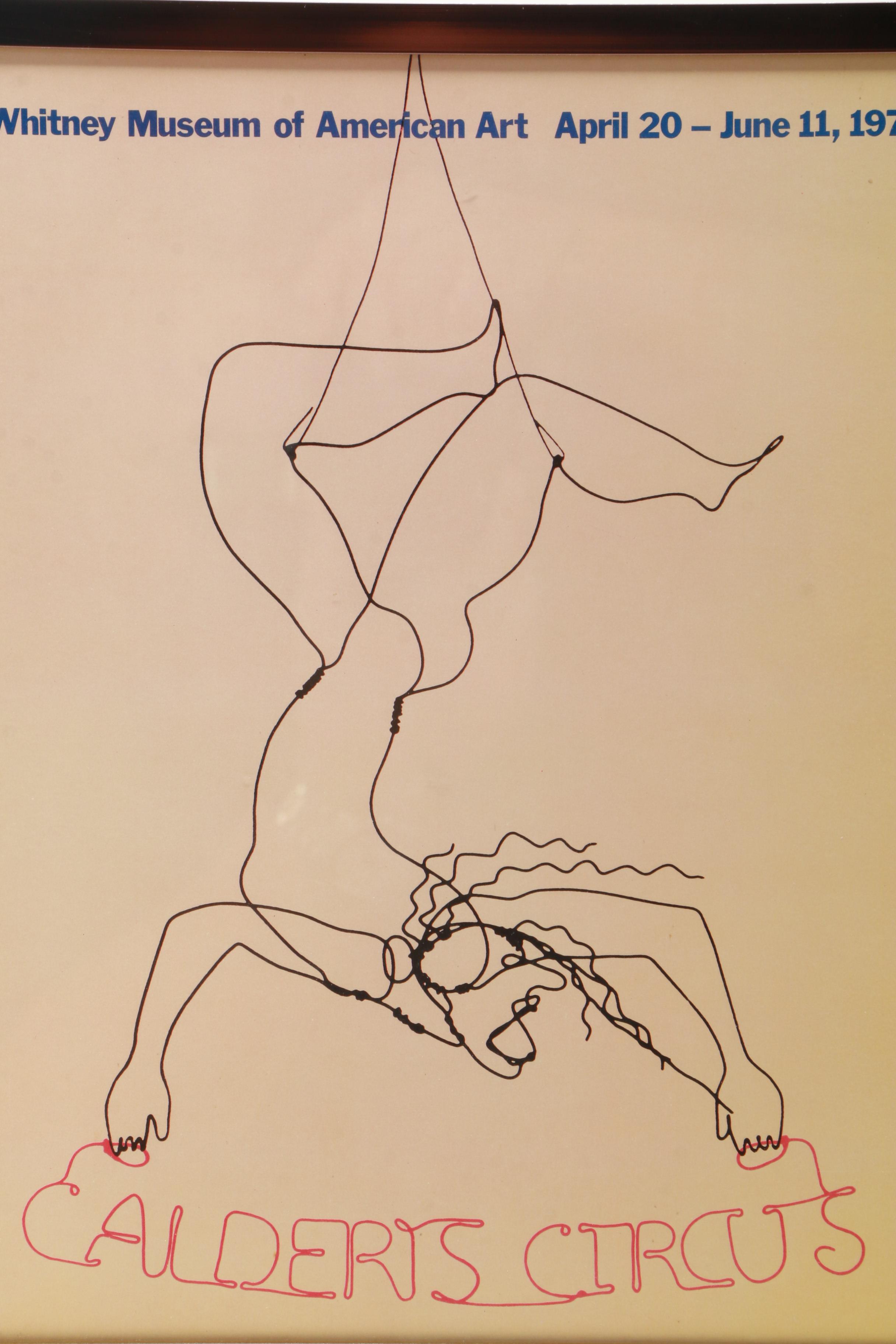 Whitney Museum of American Art Exhibition Poster "Calder's Circus"