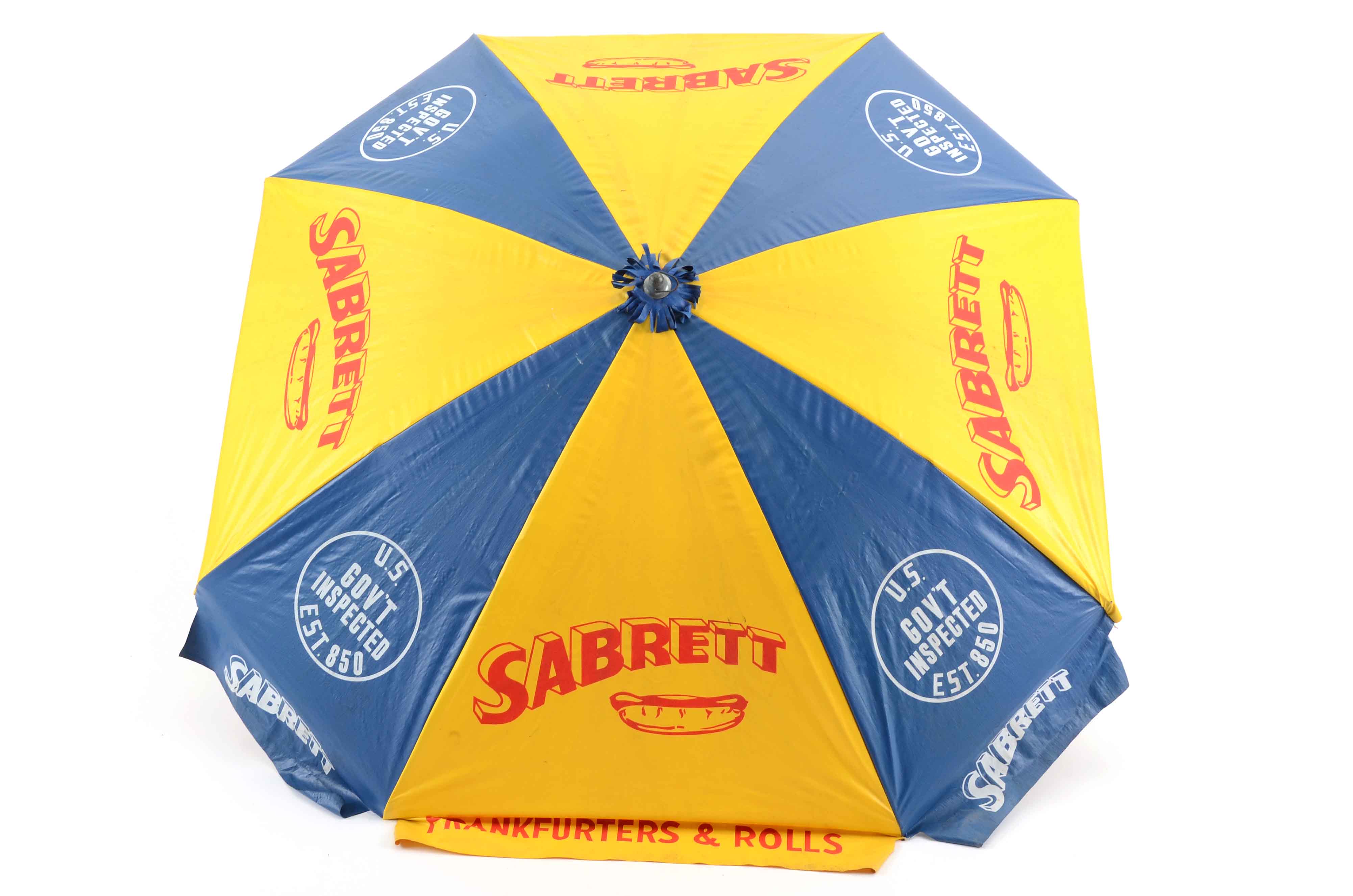 Sabrett Hot Dog Cart Umbrella