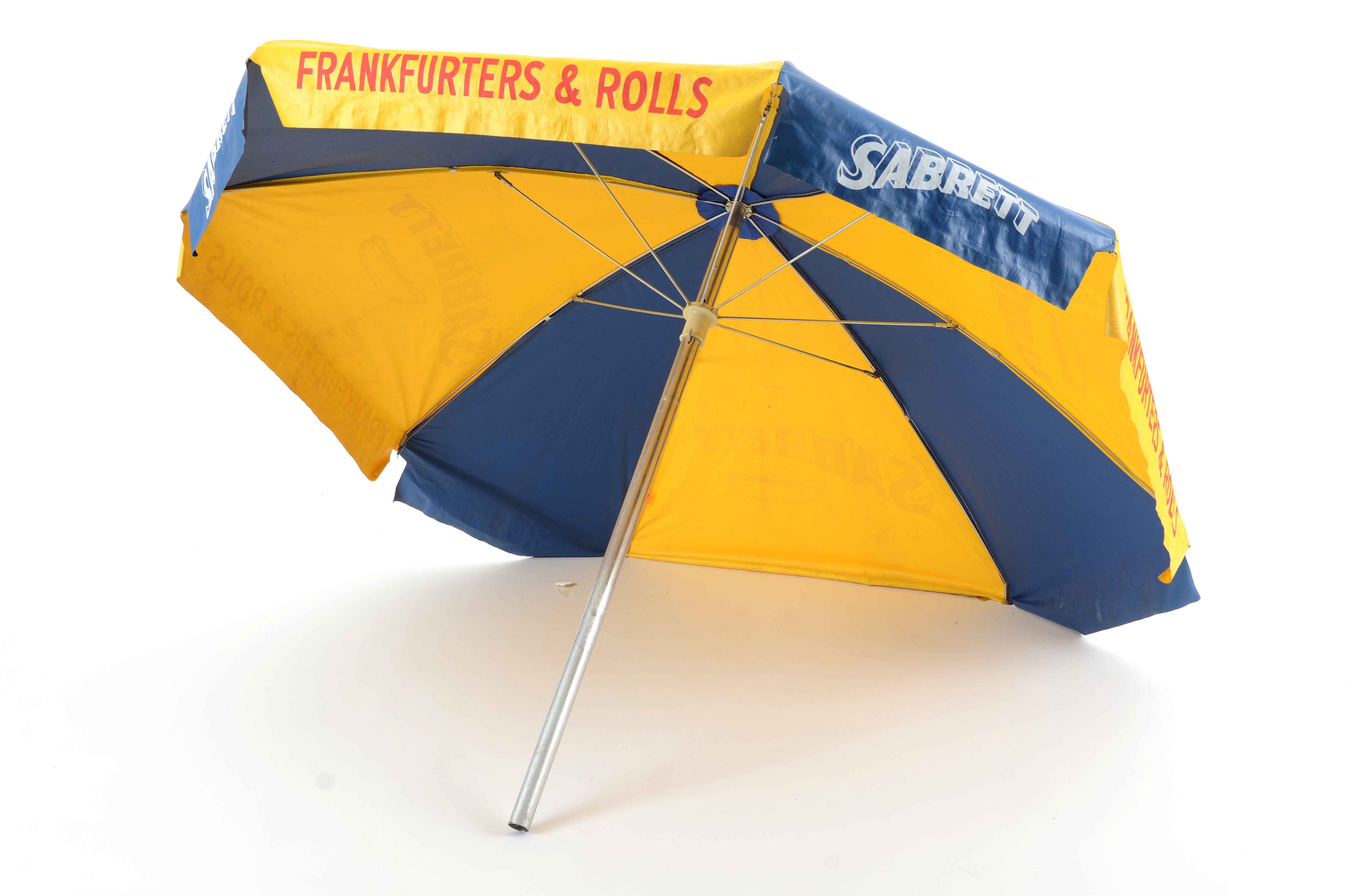 Sabrett Hot Dog Cart Umbrella