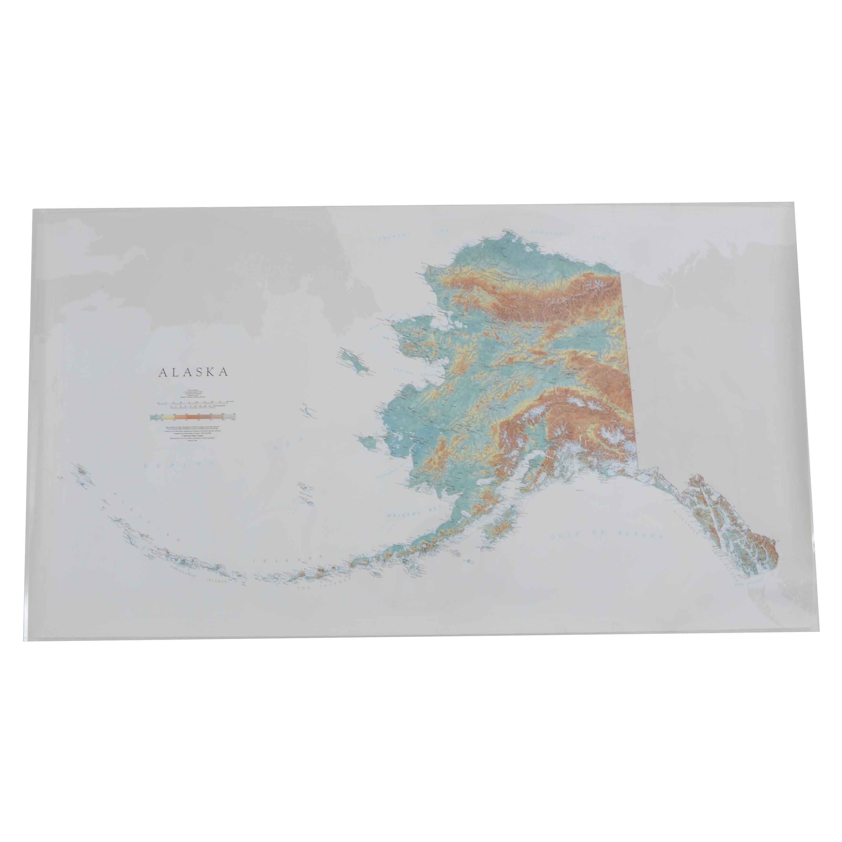 Laminated Wall Map of Alaska