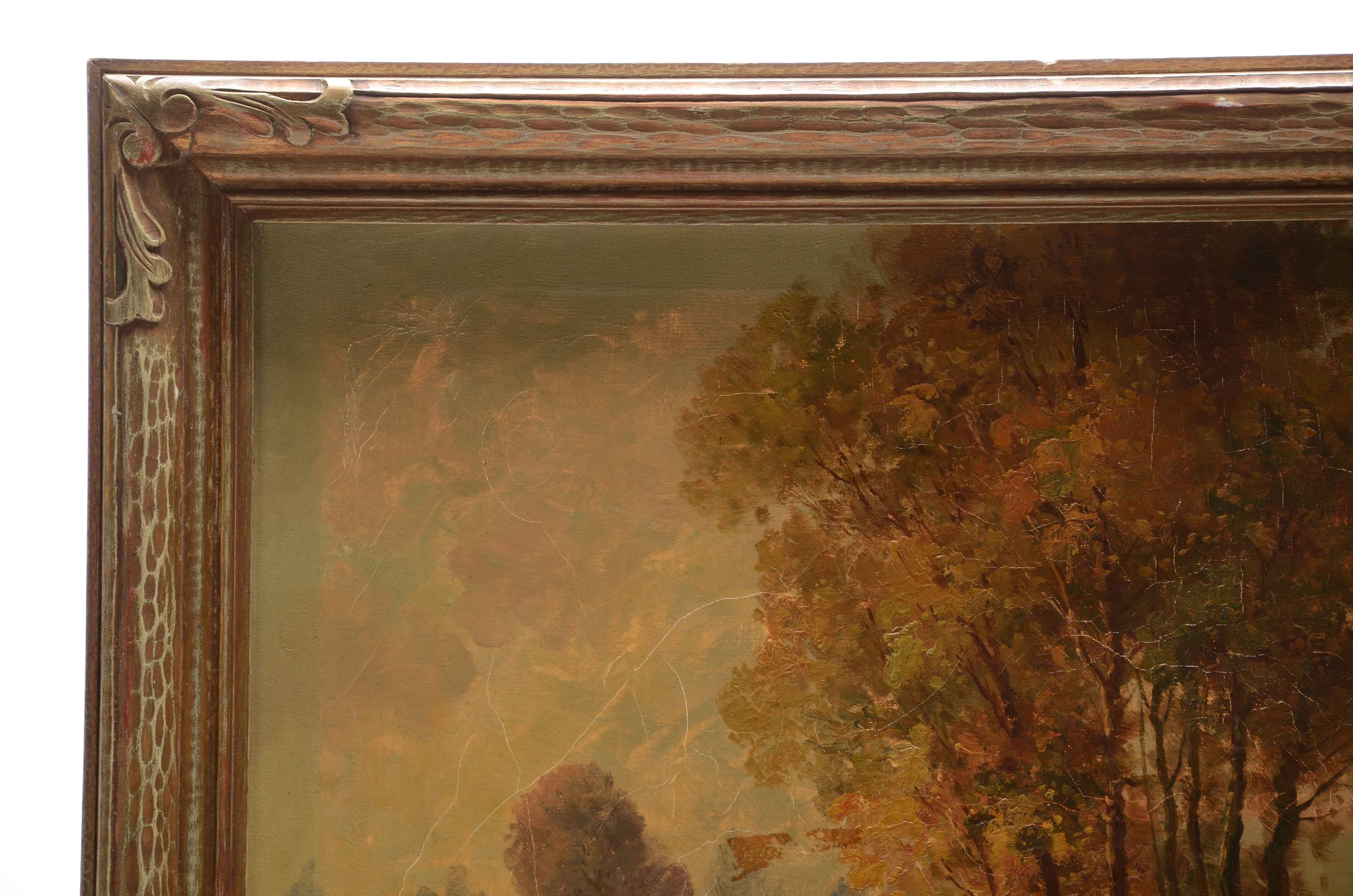 Gustav Pynaert Signed Original Oil Painting on Canvas