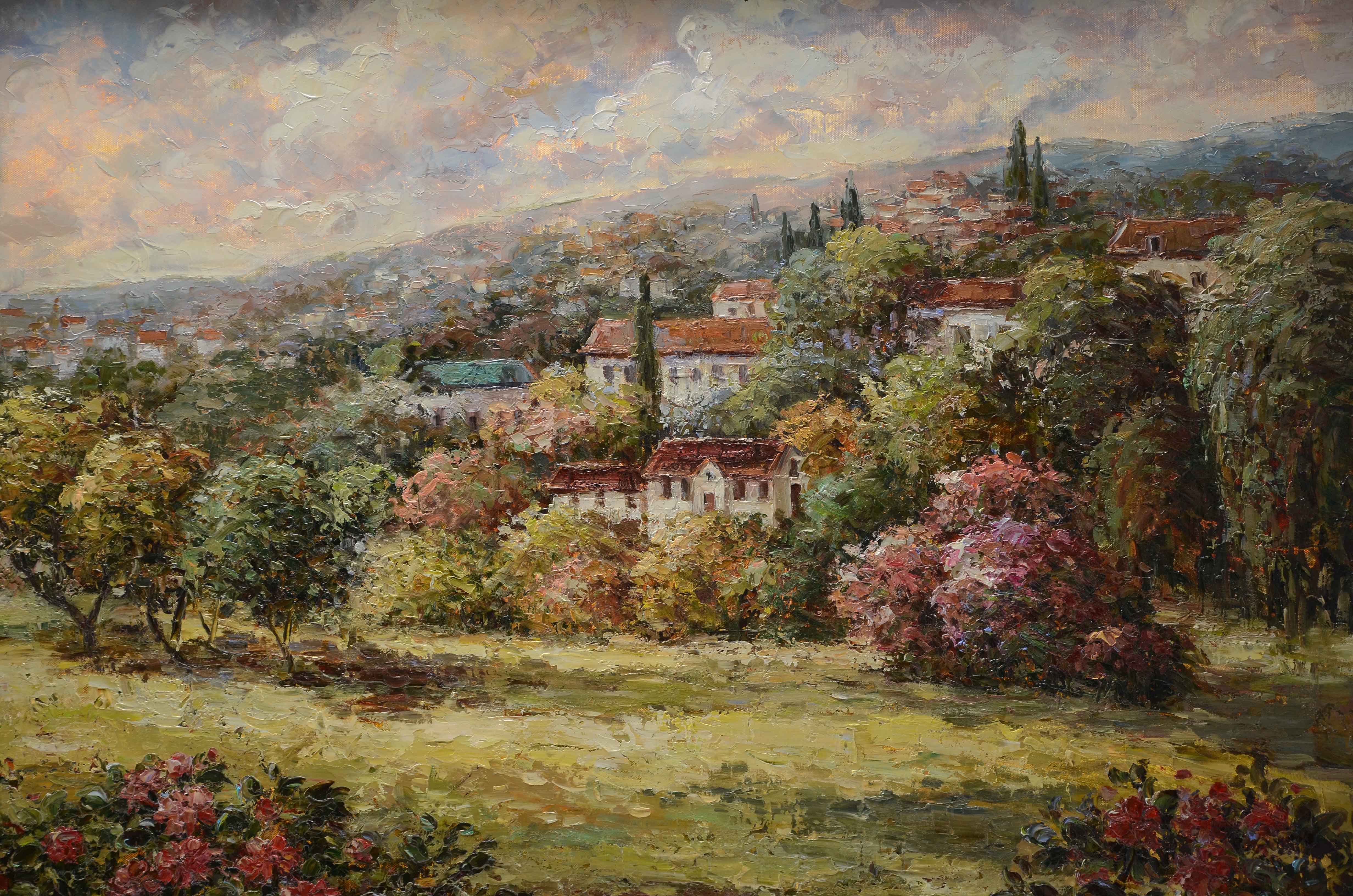 D. Marcello Oil on Canvas Landscape Painting