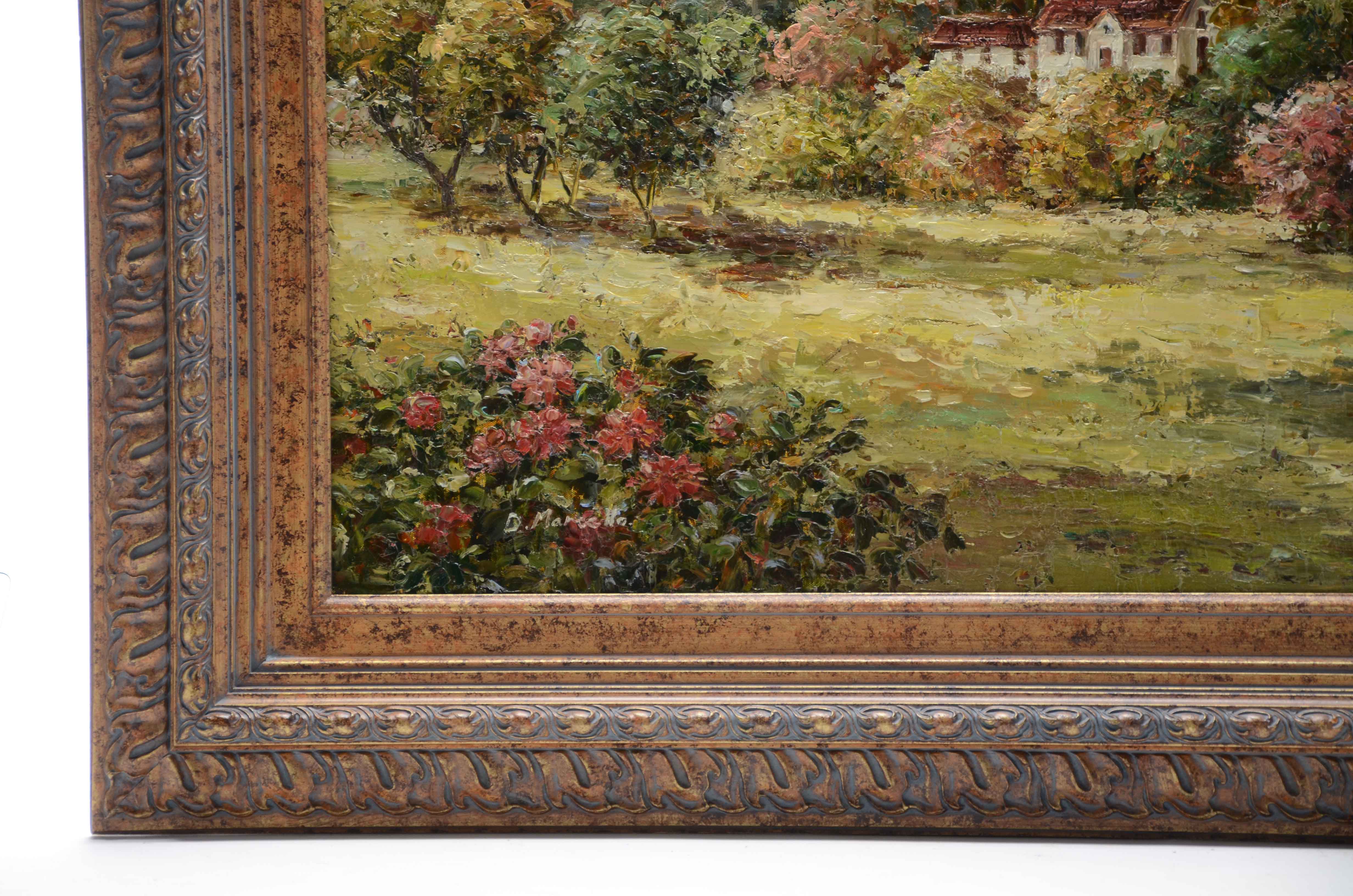 D. Marcello Oil on Canvas Landscape Painting