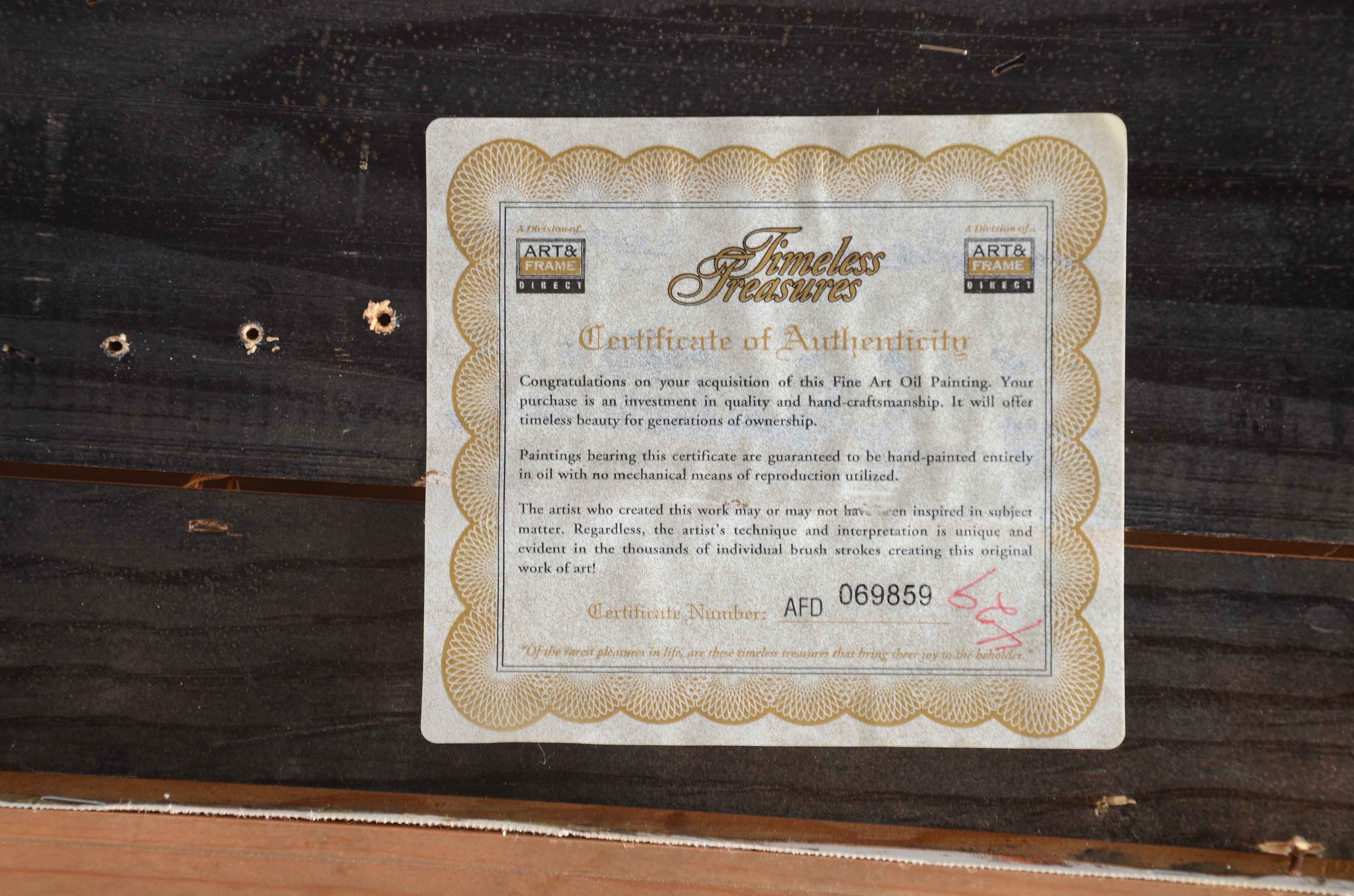 D. Marcello Oil on Canvas Landscape Painting