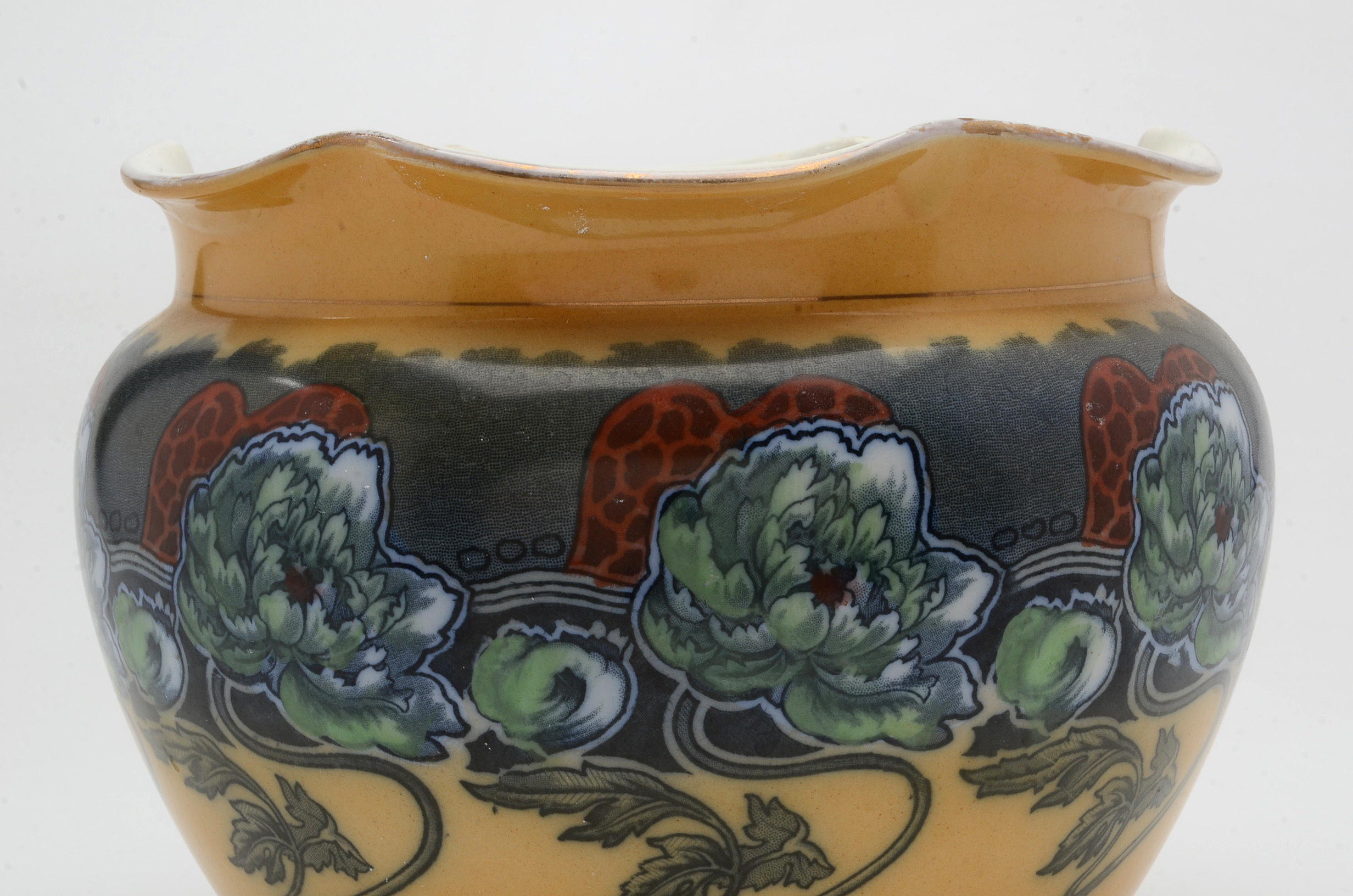 Late 19th Century English Colonial Pottery Kelmscott Jardinere