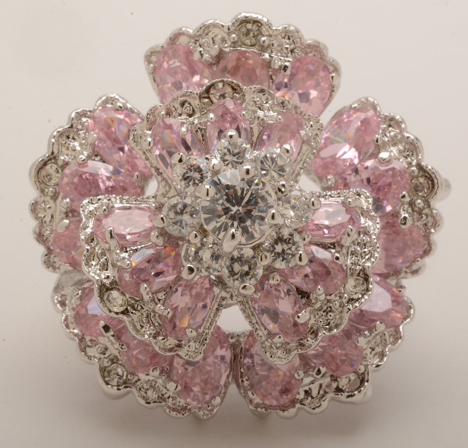 Sterling Silver Rings and Pendant Necklaces with Cubic Zirconia and Glass Stones