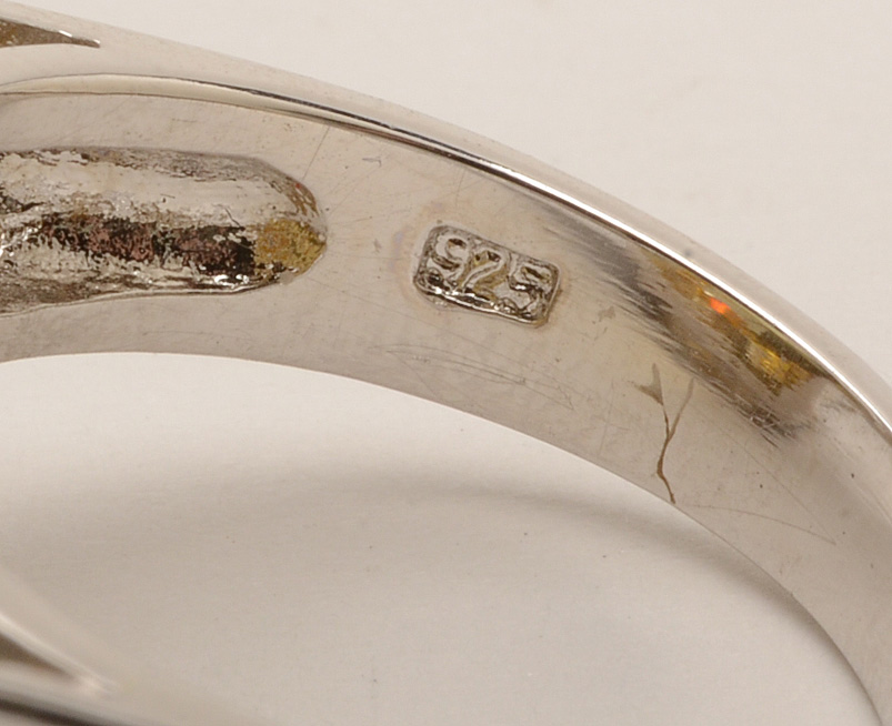 Sterling Silver Rings and Pendant Necklaces with Cubic Zirconia and Glass Stones