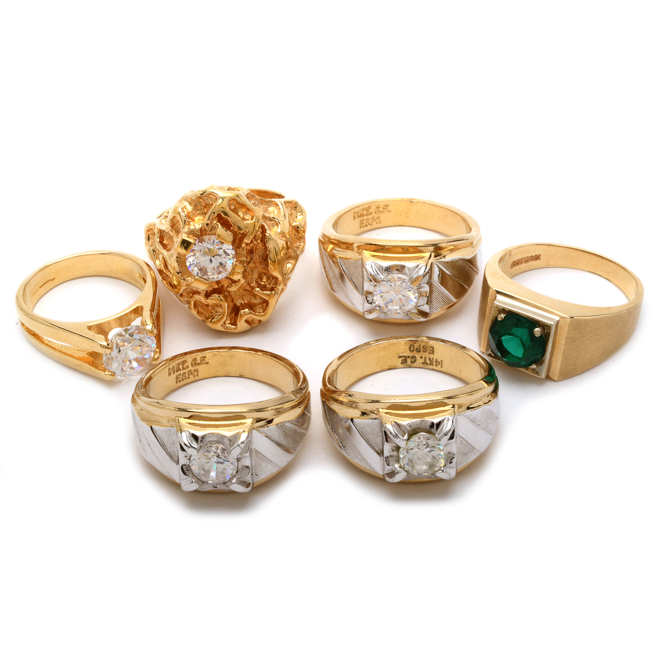 Fashion Rings with 14K and 18K Gold Electroplating