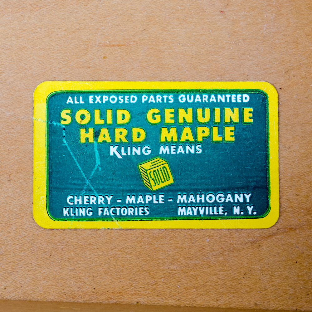 Maple Chippendale Style Four Piece Bedroom Set by Kling