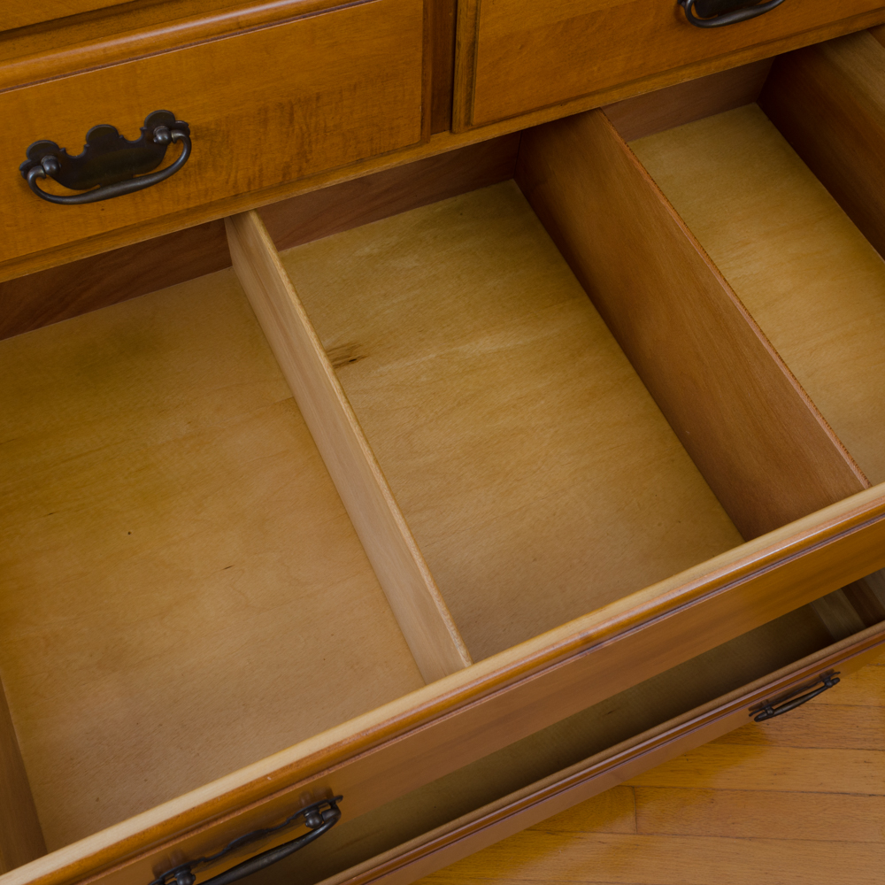 Maple Chippendale Style Four Piece Bedroom Set by Kling