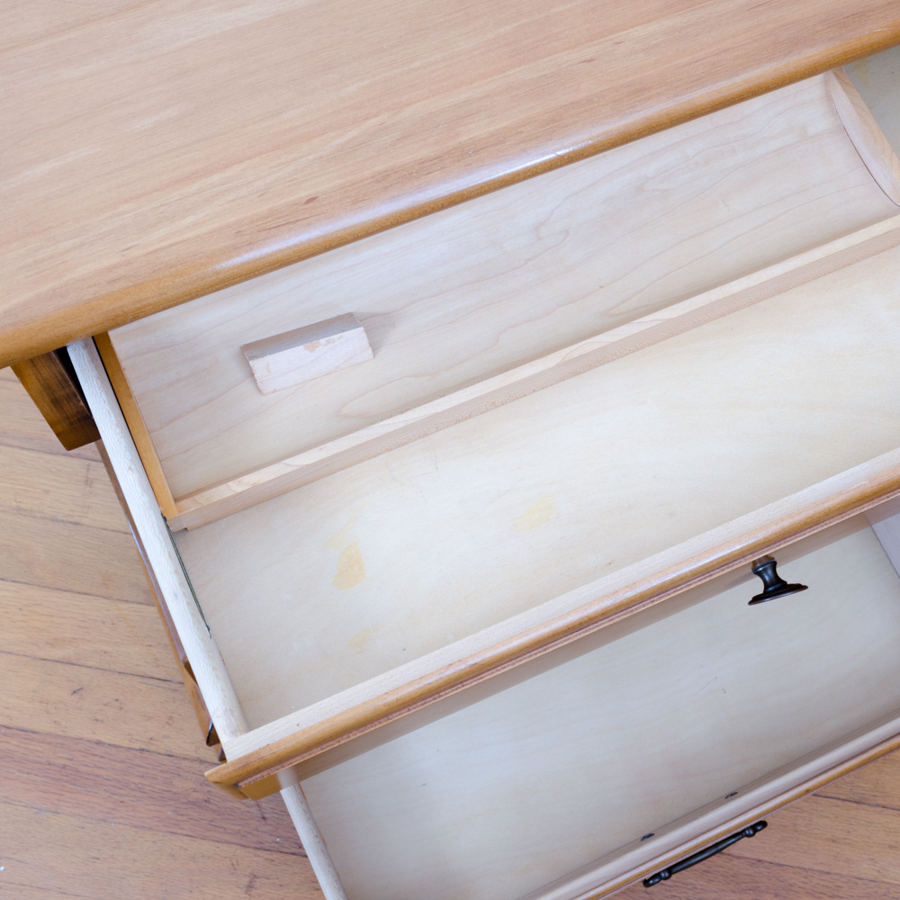 Maple Chippendale Style Four Piece Bedroom Set by Kling