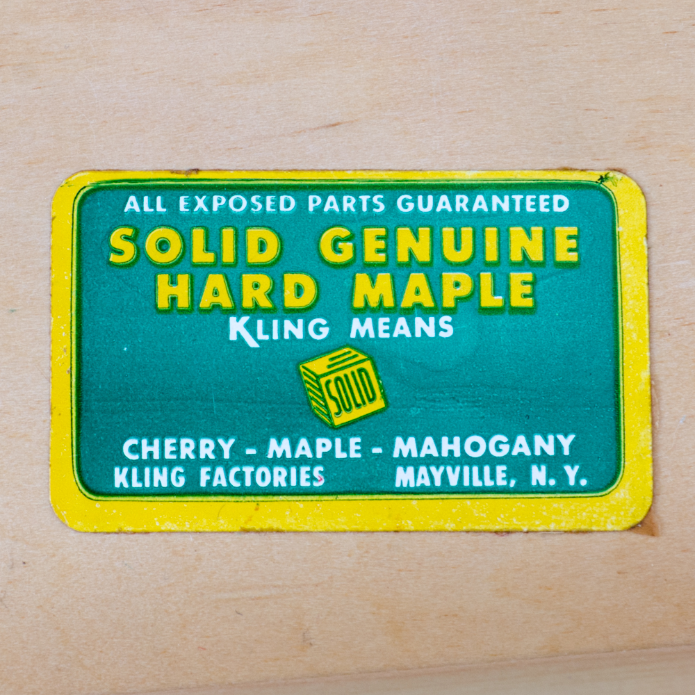 Maple Chippendale Style Four Piece Bedroom Set by Kling