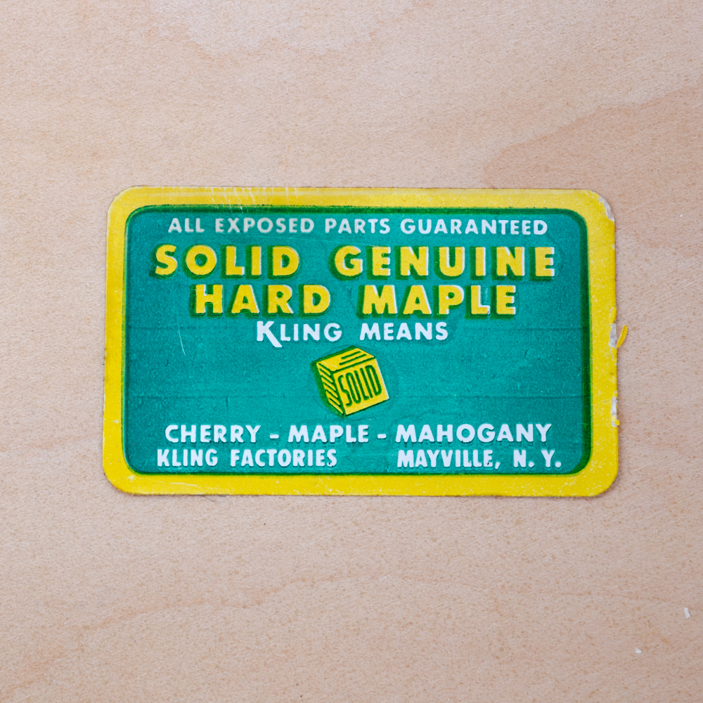 Maple Chippendale Style Four Piece Bedroom Set by Kling