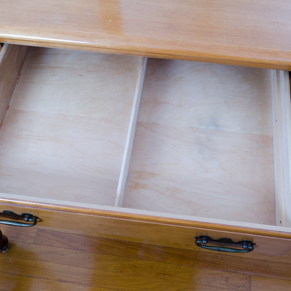 Maple Chippendale Style Four Piece Bedroom Set by Kling