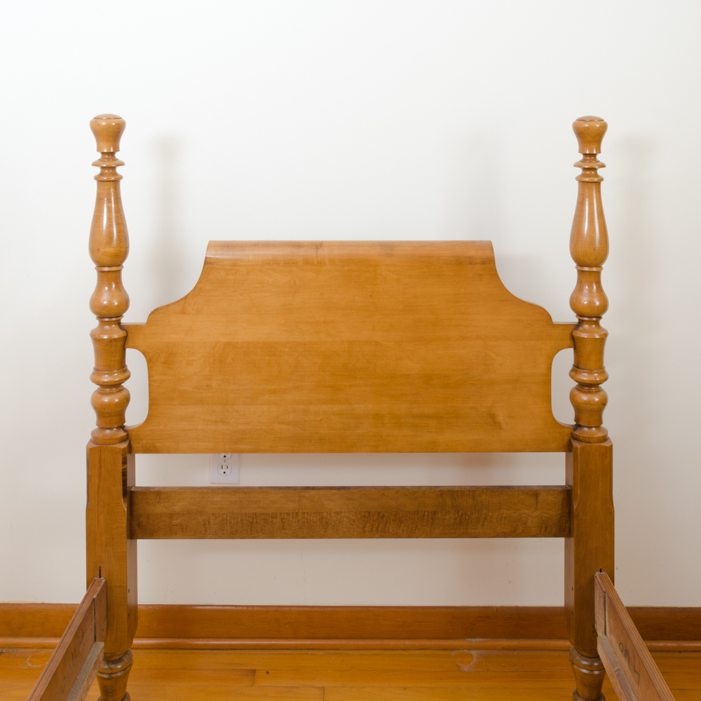 Maple Chippendale Style Four Piece Bedroom Set by Kling