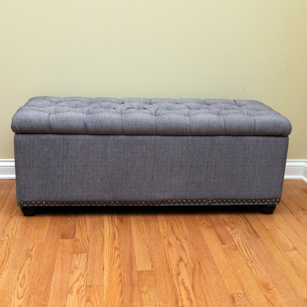 Upholstered Storage Bench by Tainoki.