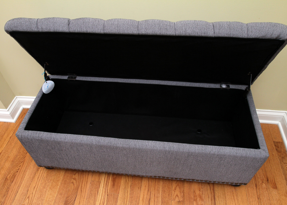 Upholstered Storage Bench by Tainoki.