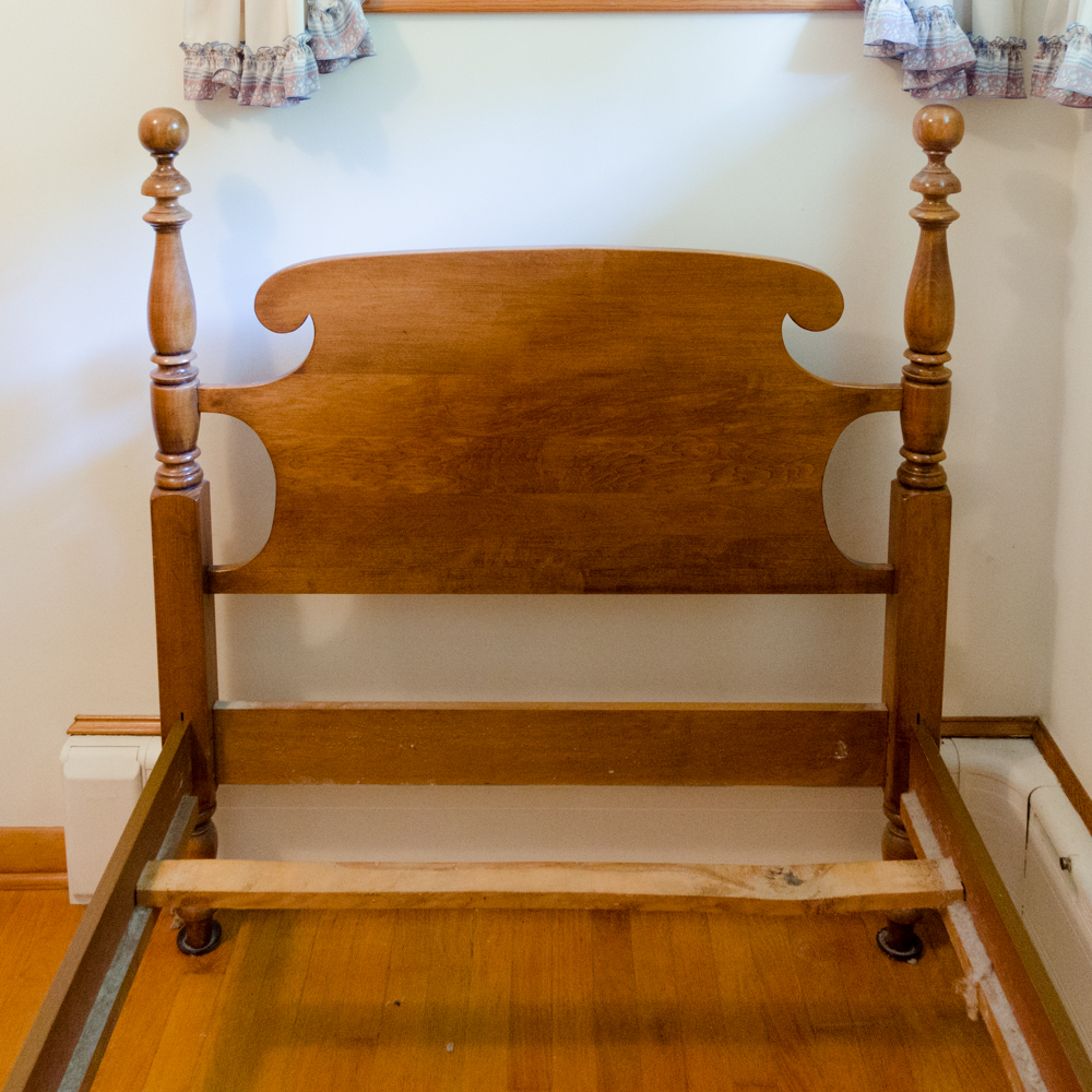 Maple American Colonial Style Two-Piece Bedroom Set by Roger Conant Group