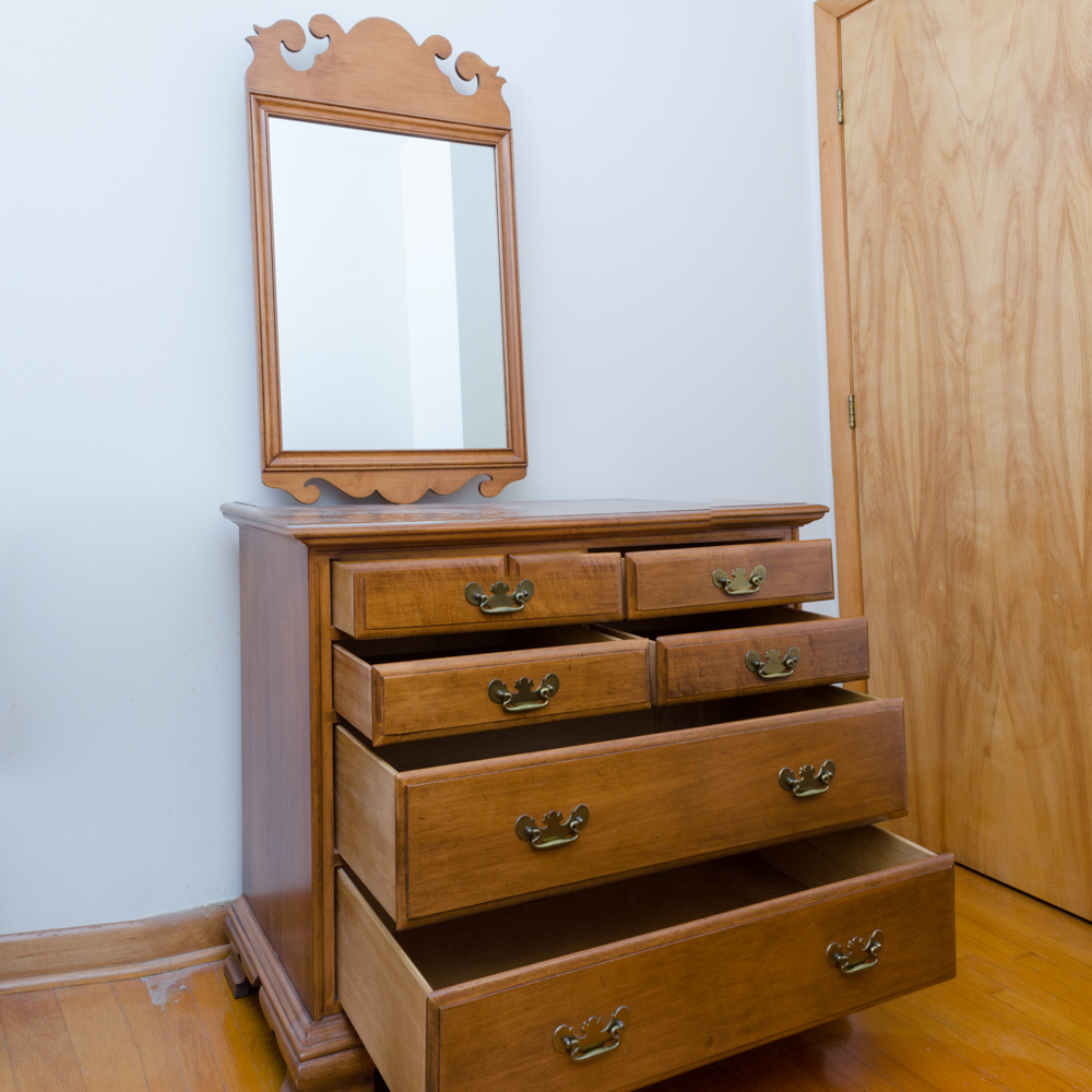 Maple American Colonial Style Two-Piece Bedroom Set by Roger Conant Group