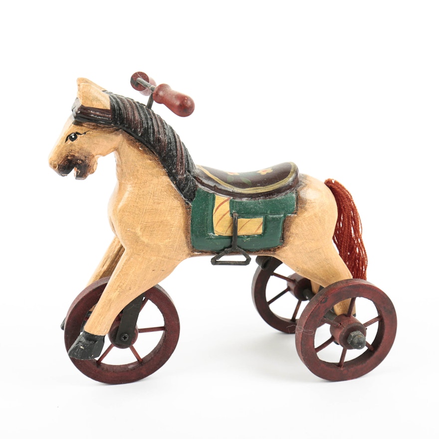 Vintage Toy Riding Horse
