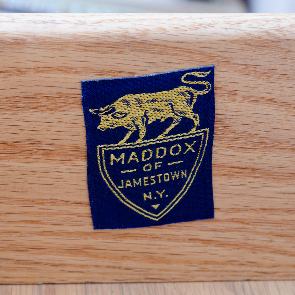 Colonial Style Maple Fall-Front Desk and Chair by Maddox