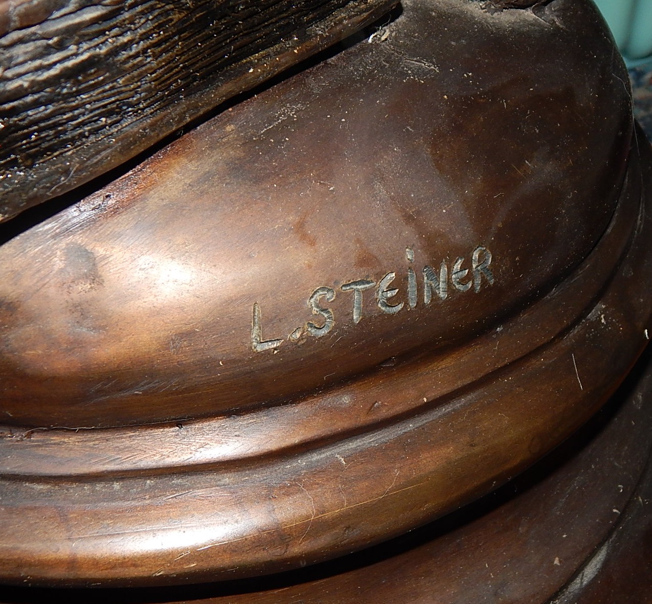 Substantial L. Steiner Large Bronze Statue