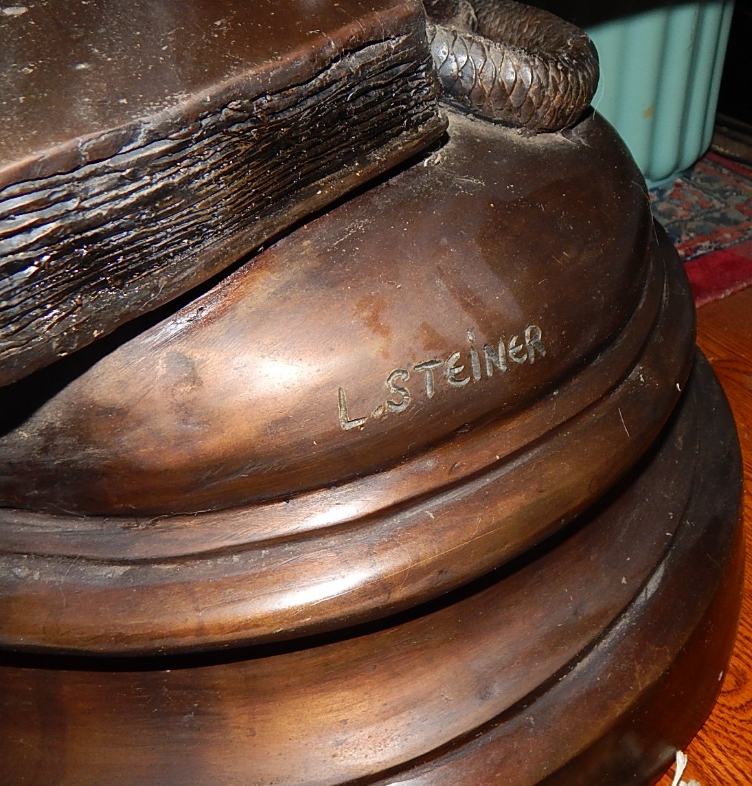 Substantial L. Steiner Large Bronze Statue