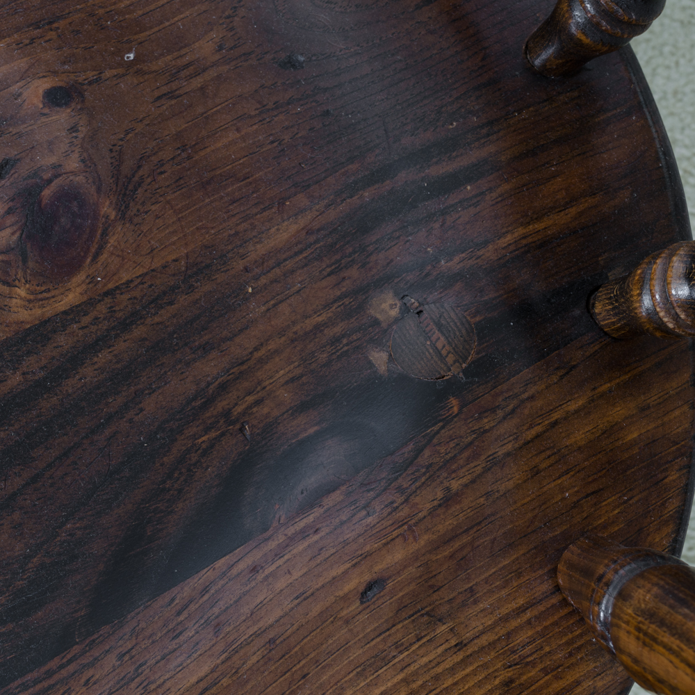 Vintage Pine Table with Leaf Inserts and Captains Chairs