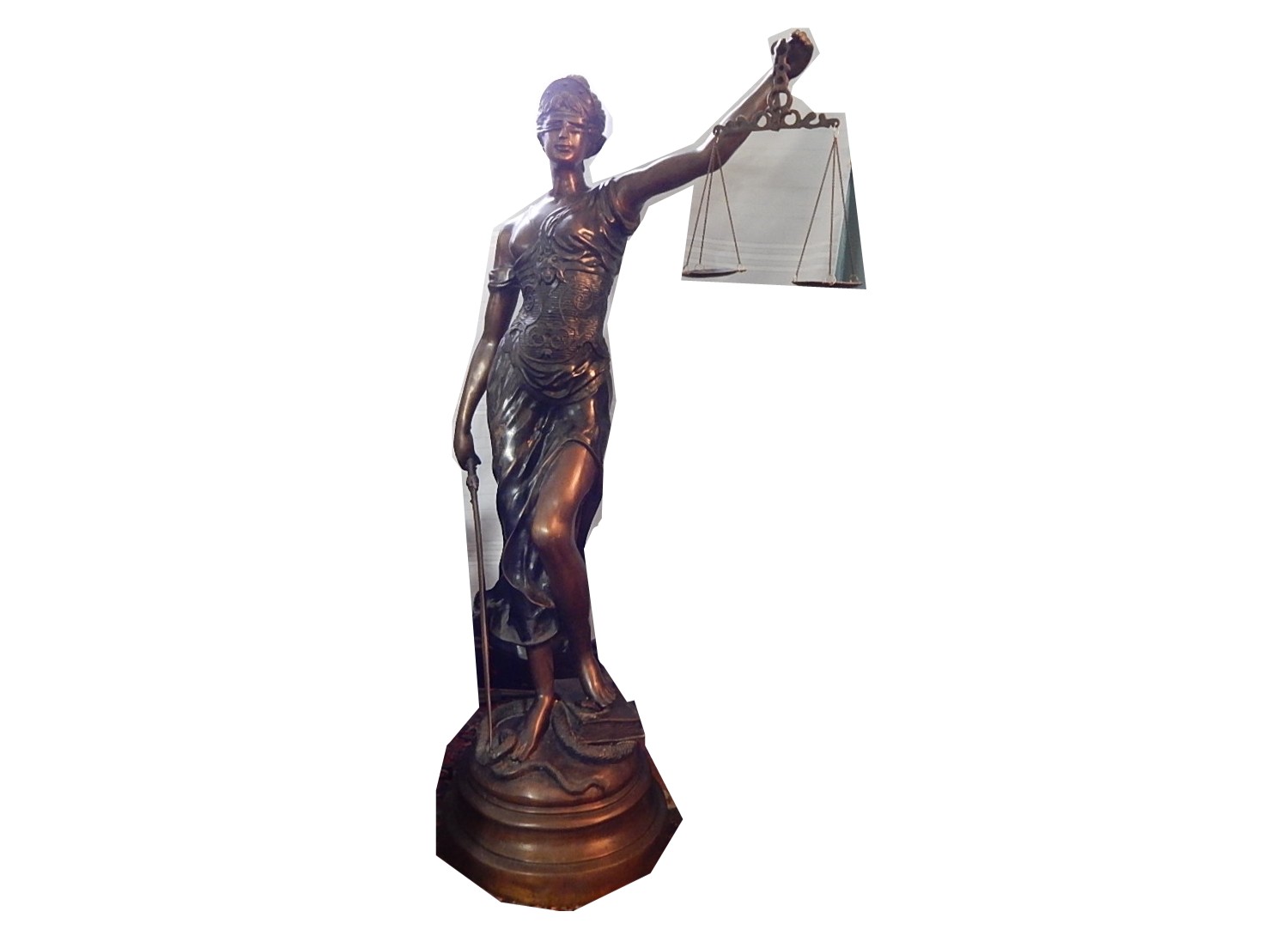 Substantial L. Steiner Large Bronze Statue