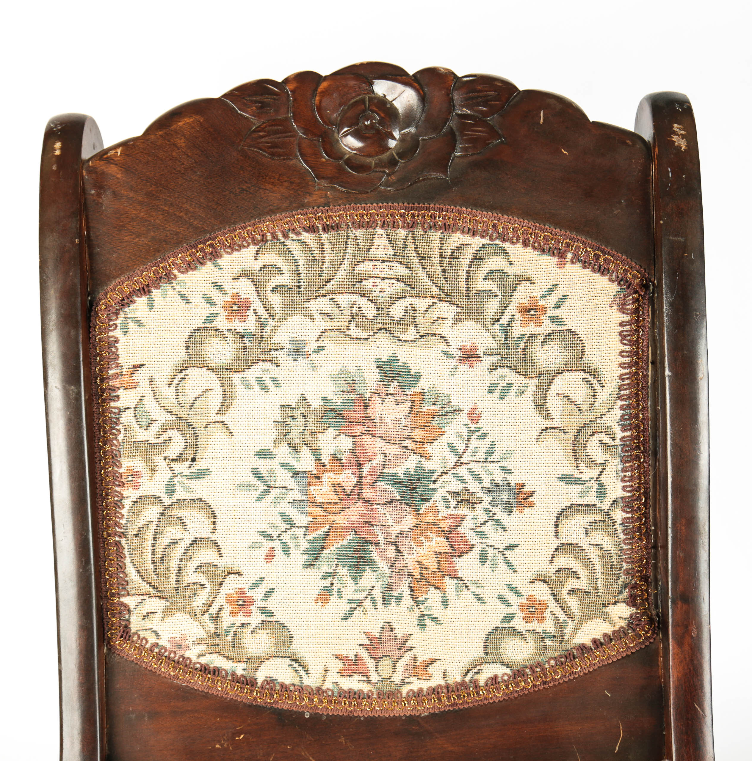 Antique Victorian Folding Rocking Chair