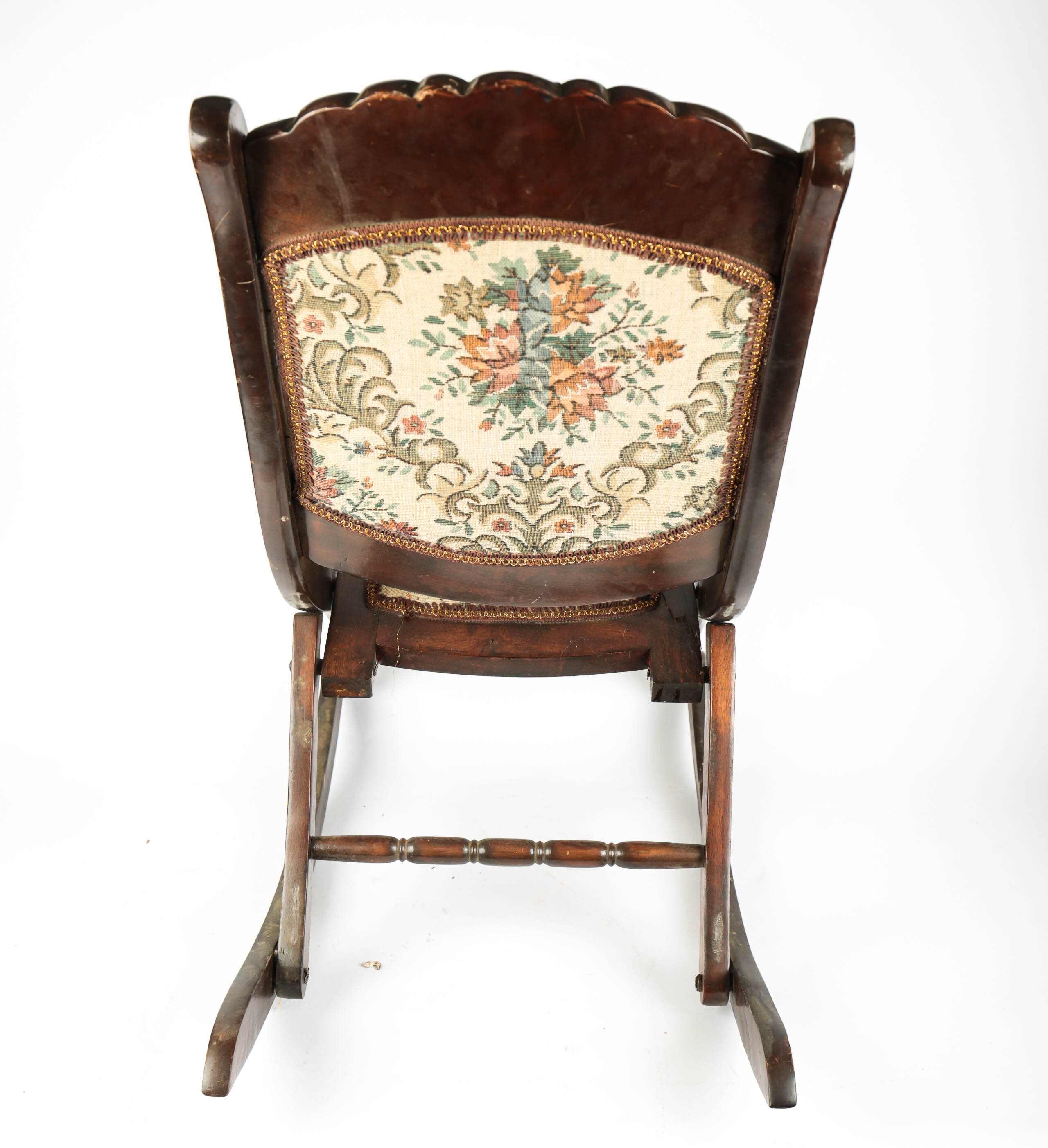 Antique Victorian Folding Rocking Chair