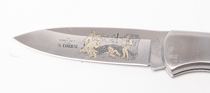 Vintage Folding Knives featuring Jaguar "Shoot Out at the OK Corral" Knife