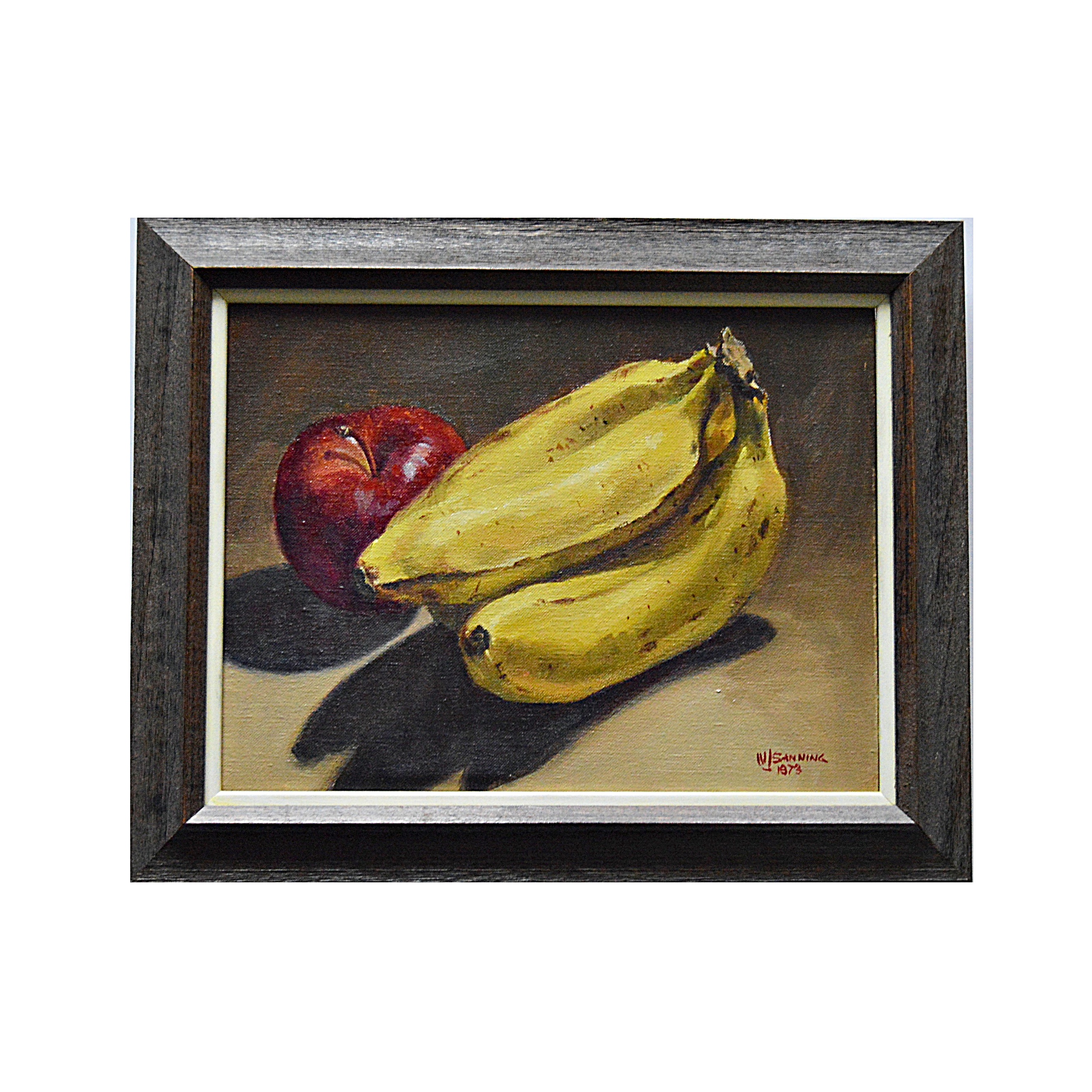 William Sanning Oil on Canvas Still Life Titled "Odd Ball"