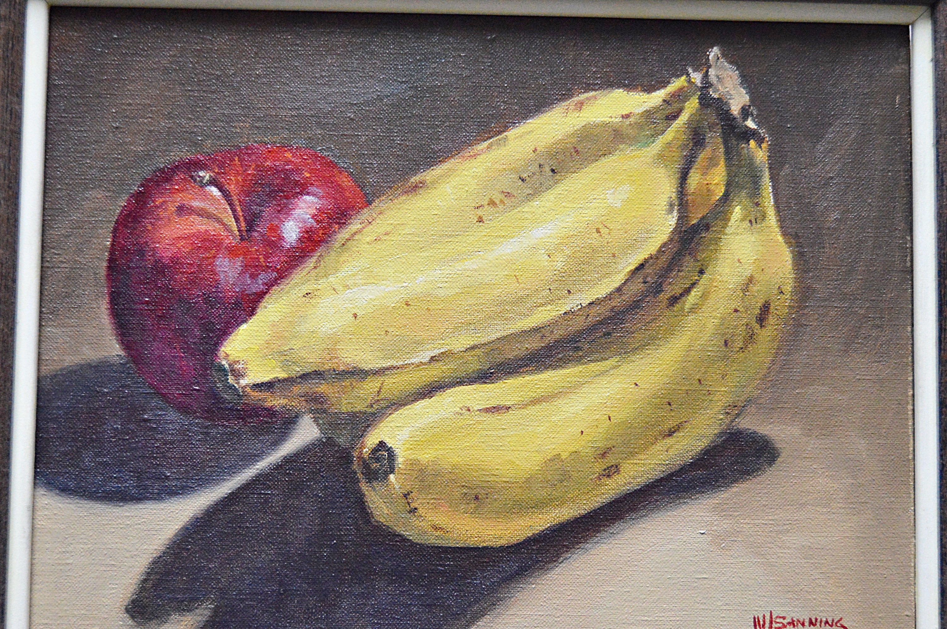 William Sanning Oil on Canvas Still Life Titled "Odd Ball"