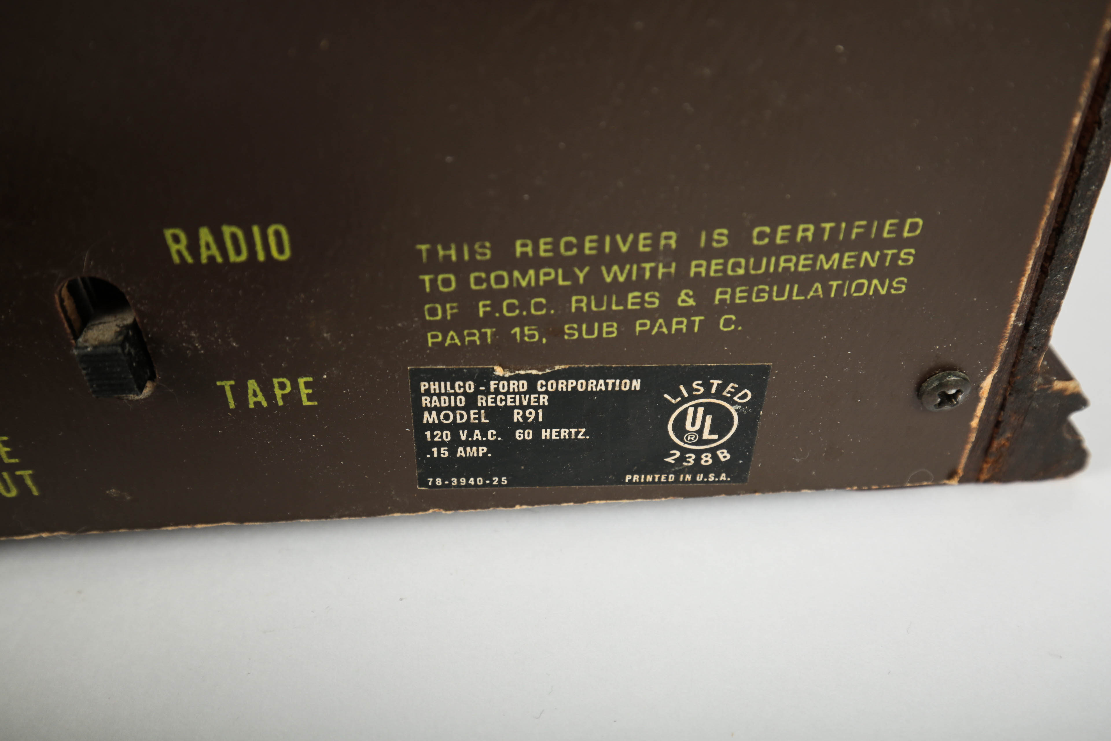 Vintage Reproduction of Philco "Baby Grand" Radio