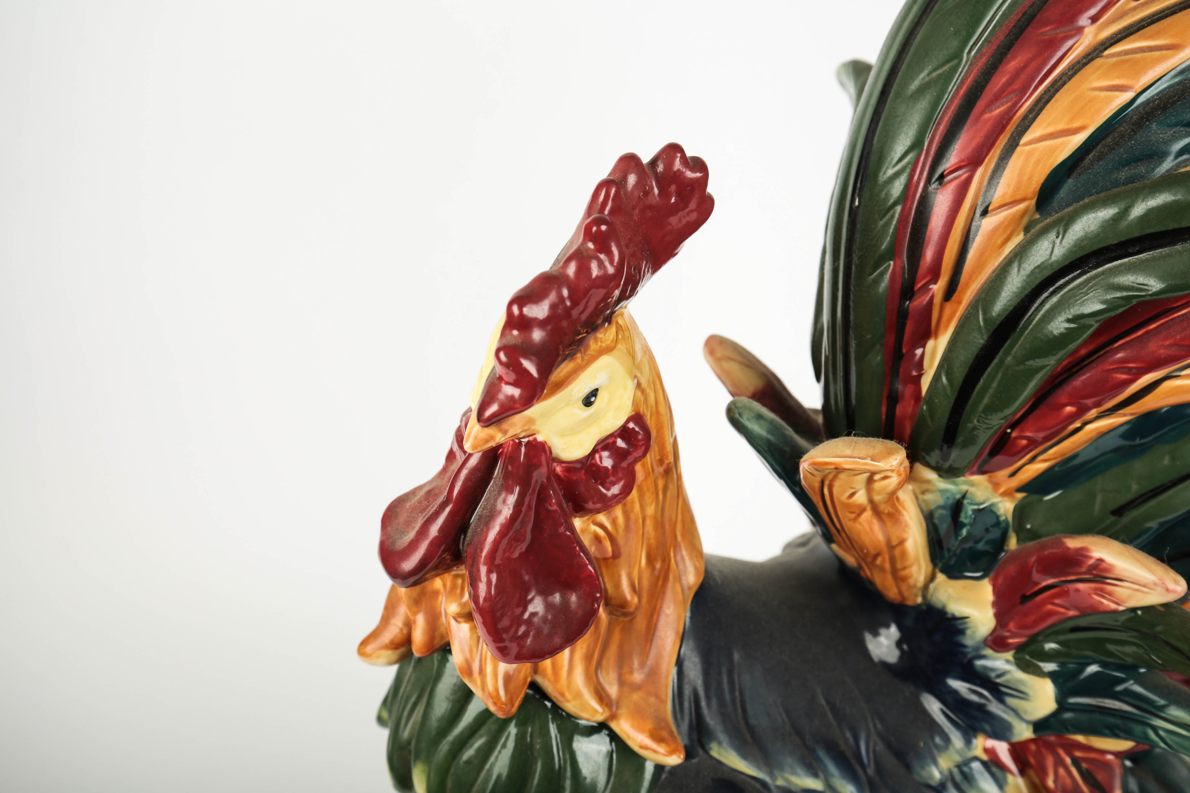 Italian Ceramic Rooster Figurine