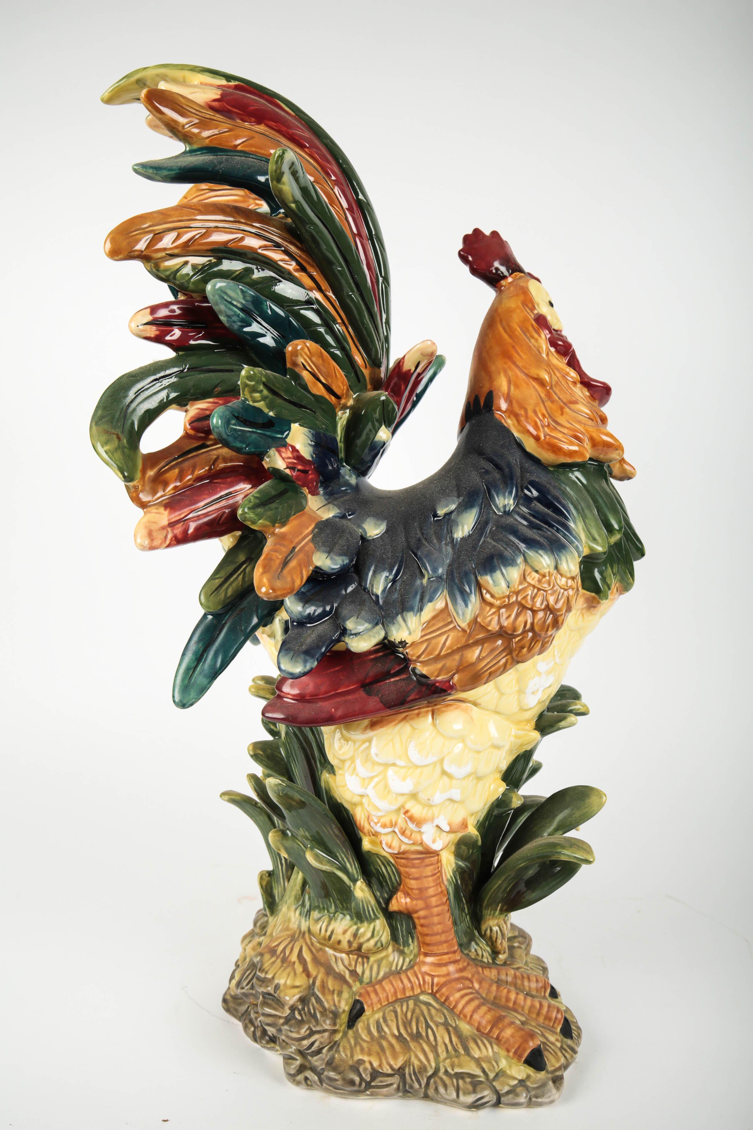 Italian Ceramic Rooster Figurine