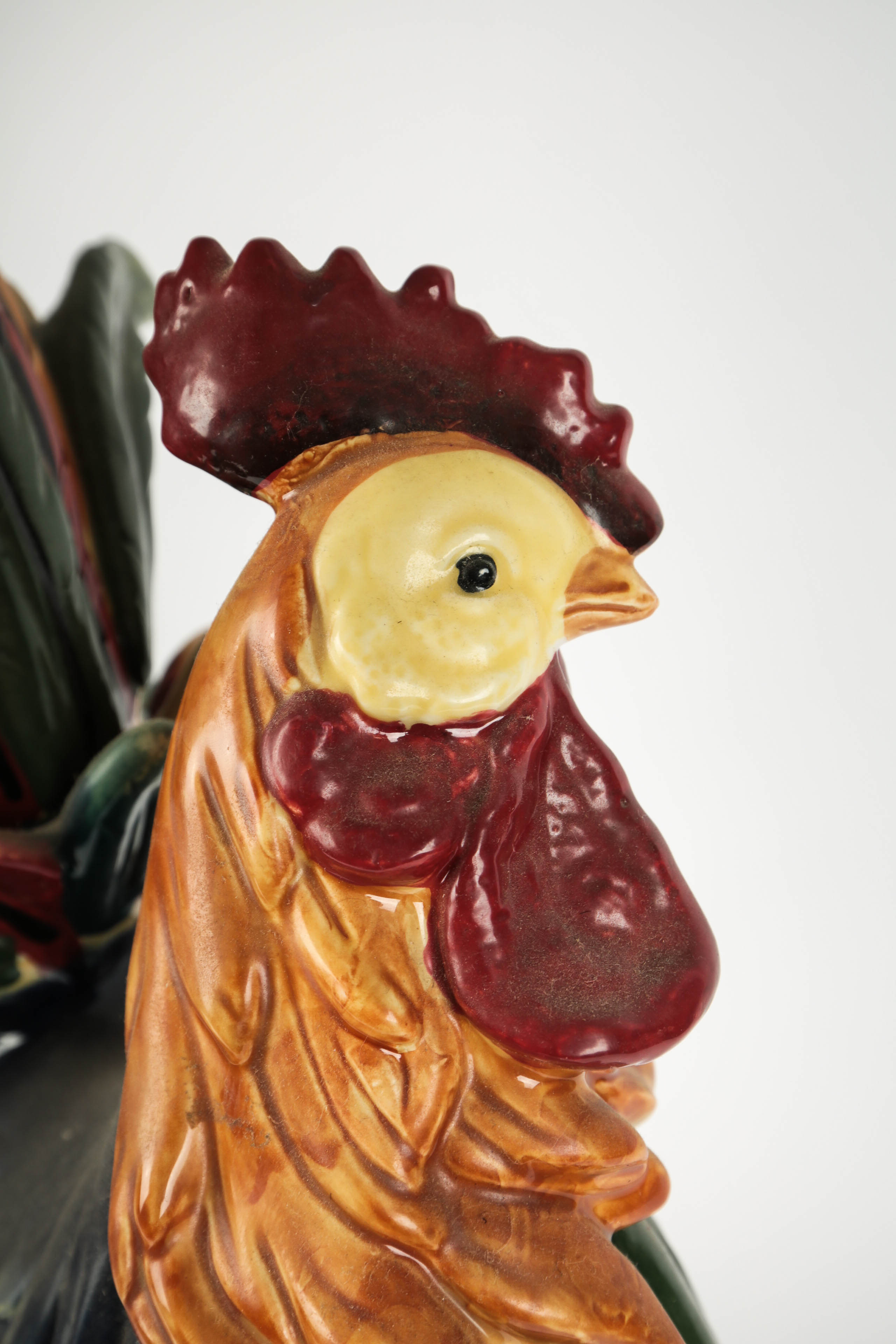 Italian Ceramic Rooster Figurine
