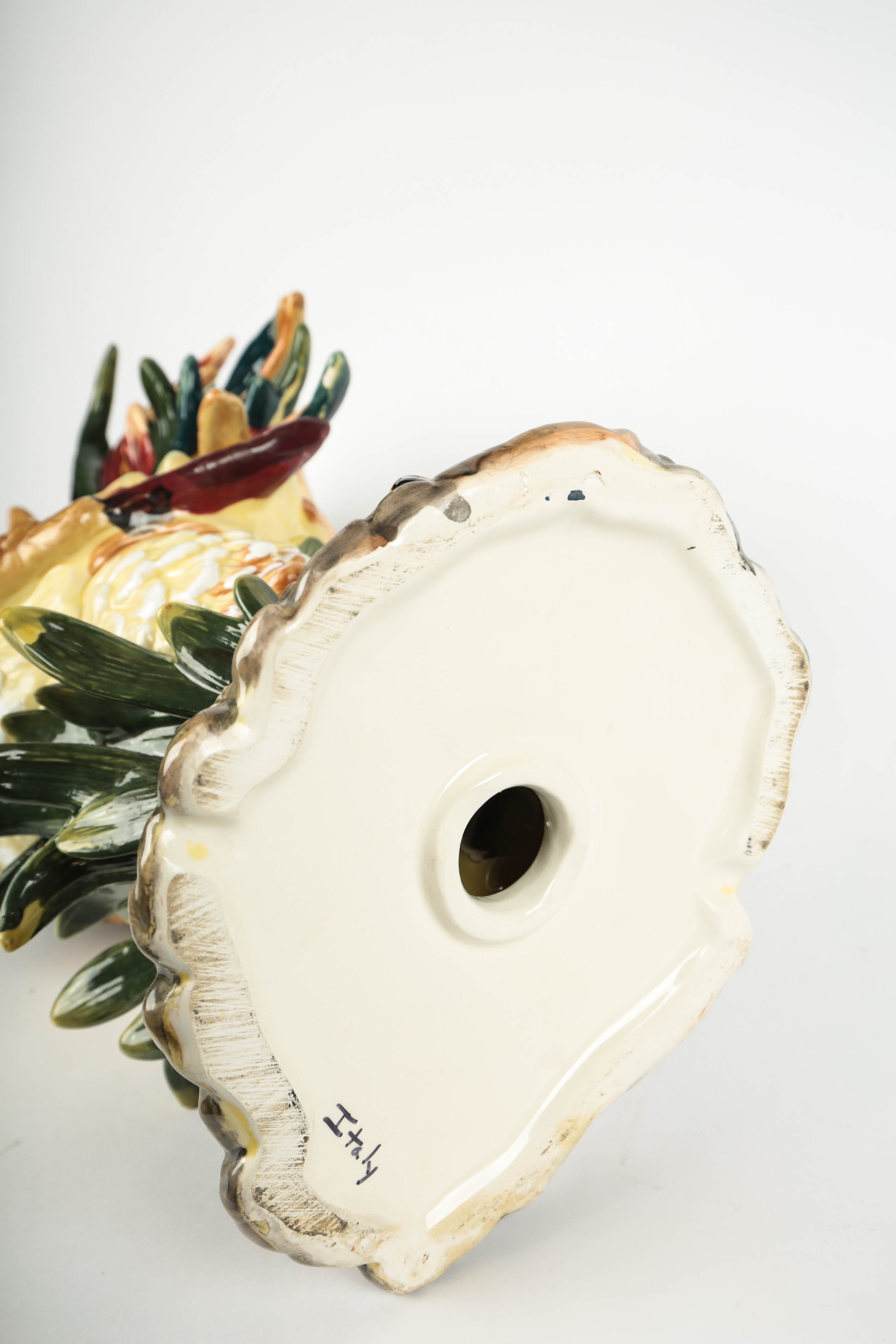 Italian Ceramic Rooster Figurine