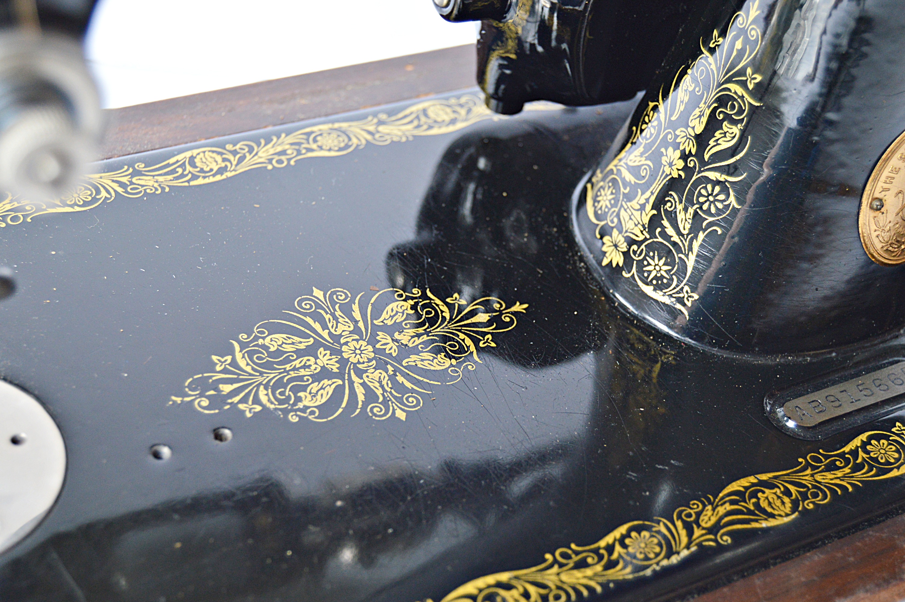 Vintage Singer Model 99 Sewing Machine with Bentwood Case