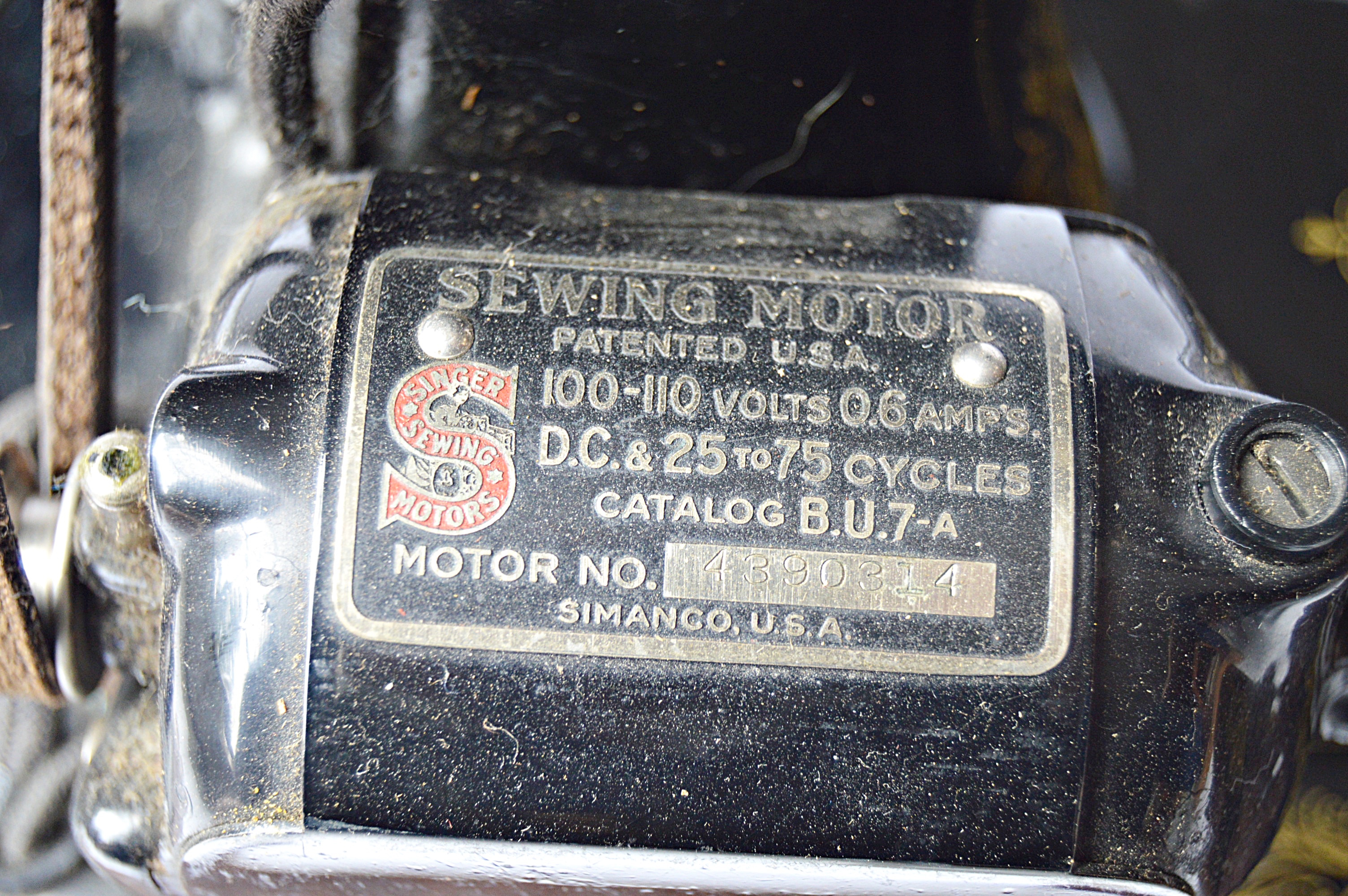 Vintage Singer Model 99 Sewing Machine with Bentwood Case