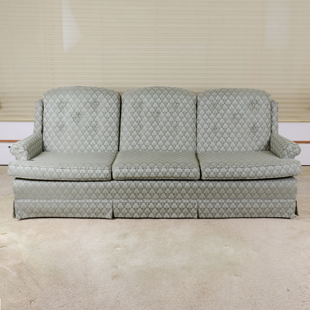 Green Patterned Sofa