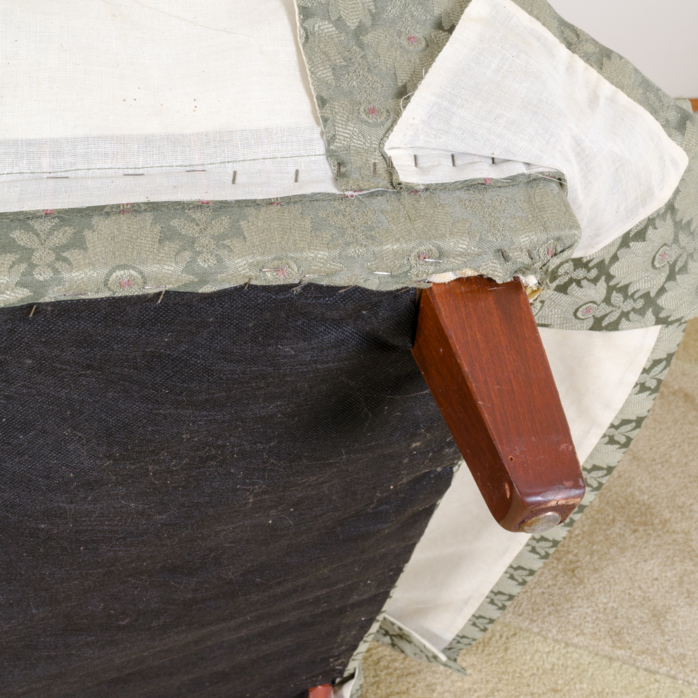 Green Patterned Sofa